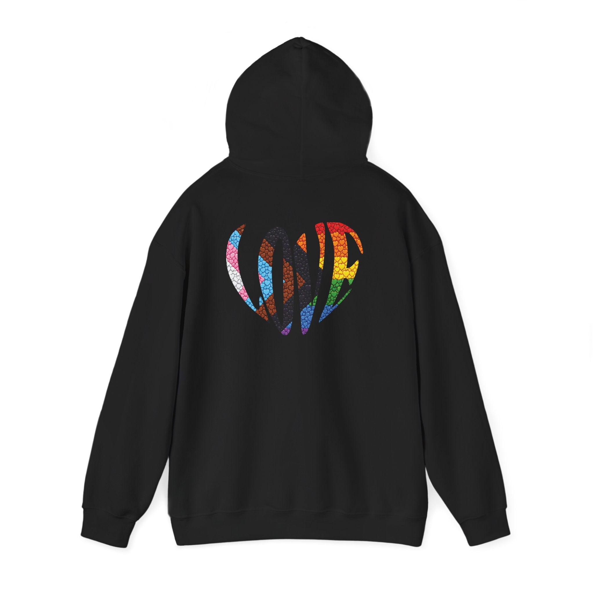 LGBTQIA Pride Heart Hoodie | Rainbow Pride Flag Heart Pullover