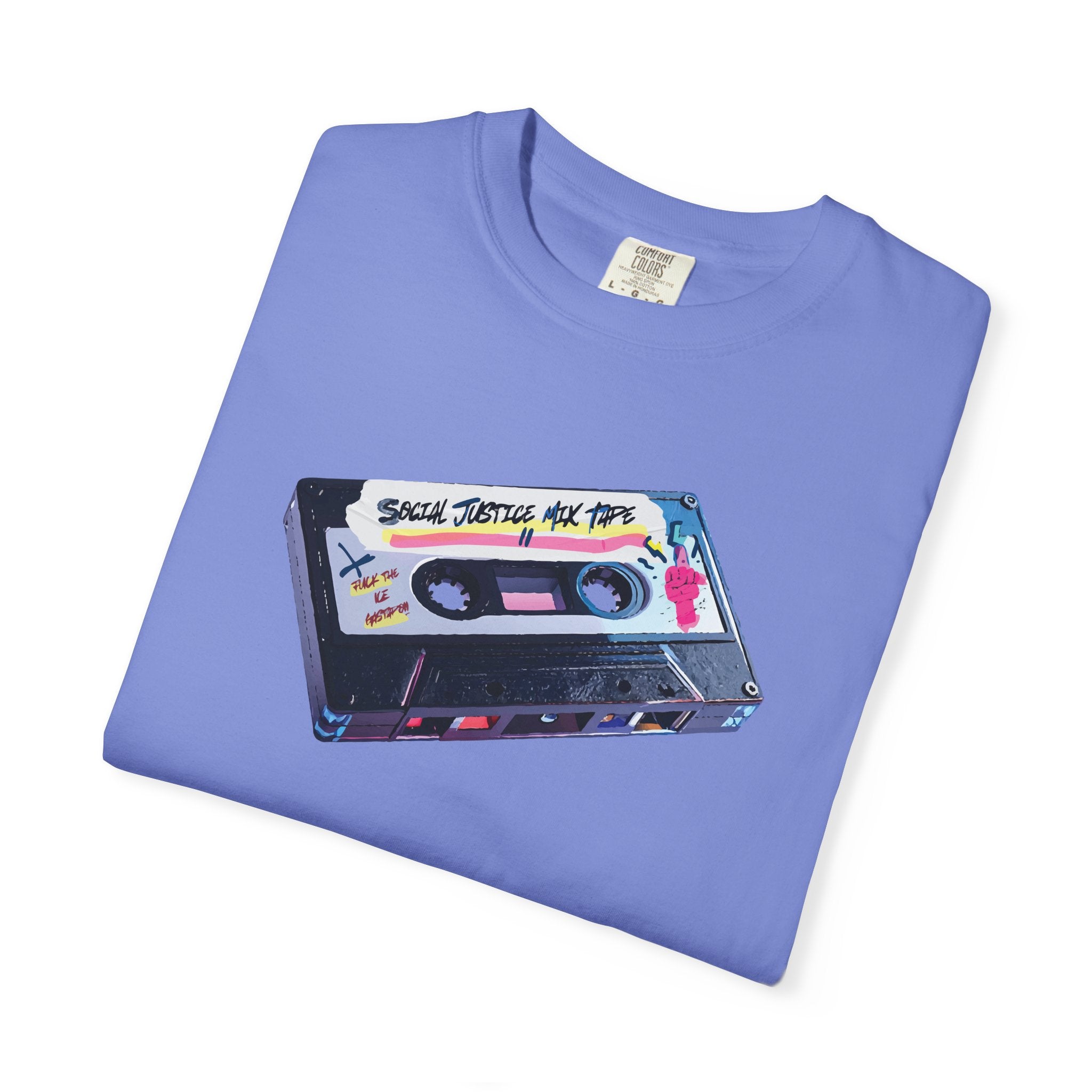 Retro Social Justice Mix Tape t-shirt | 80s Vintage Resistance Graphic
