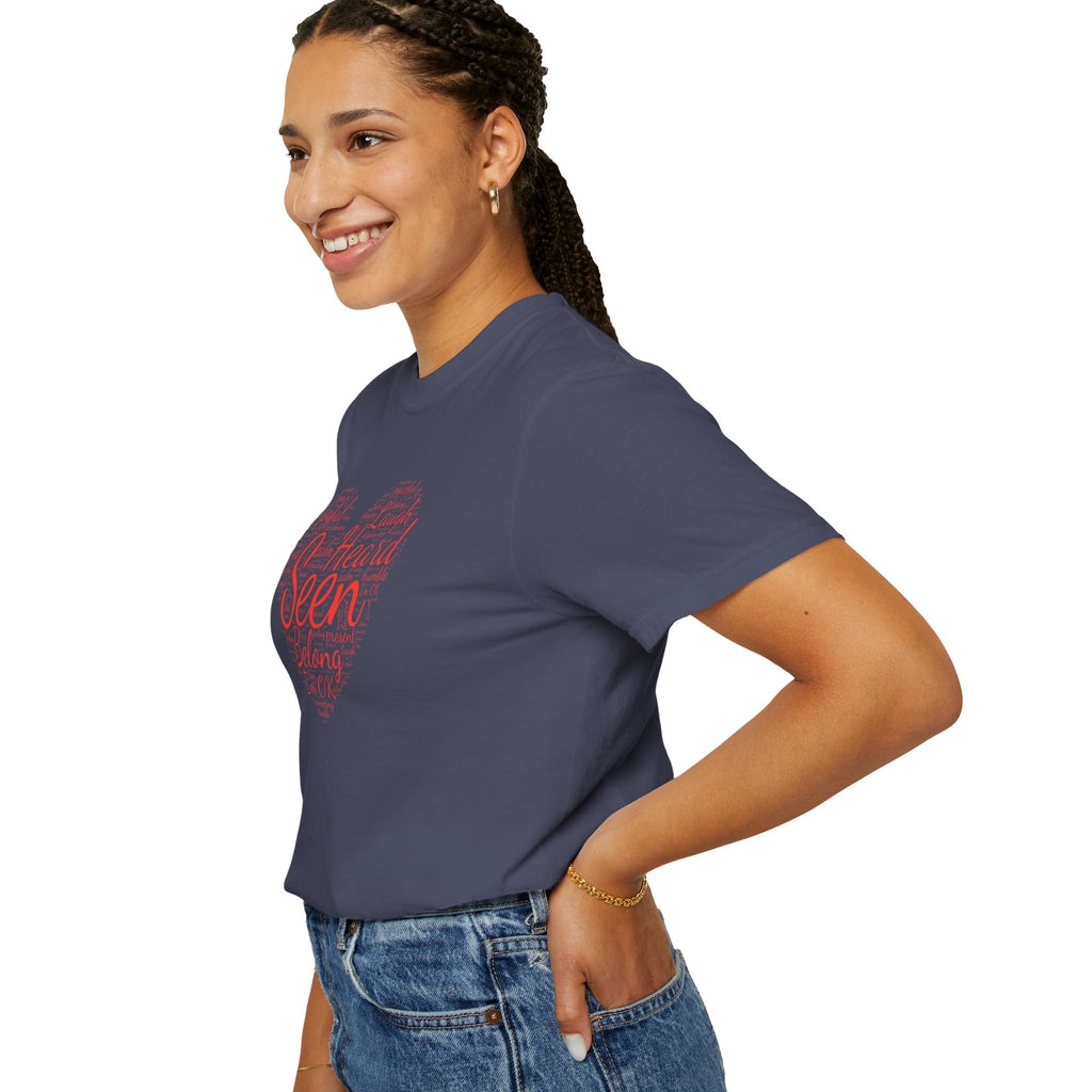 Seen Heart Tee | Support Mental Health Awareness Top | Belonging Tshirt