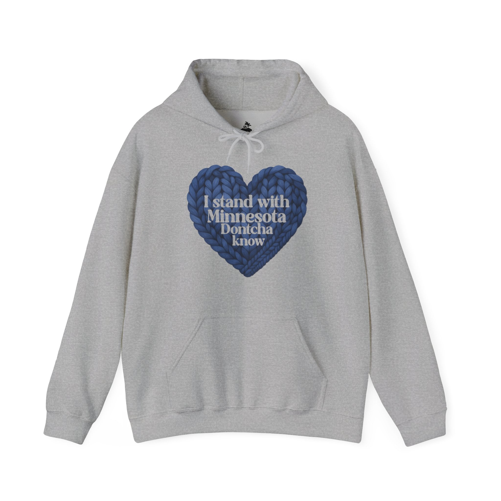 I Stand With Minnesota Heart Hoodie | State Pride Sweatshirt