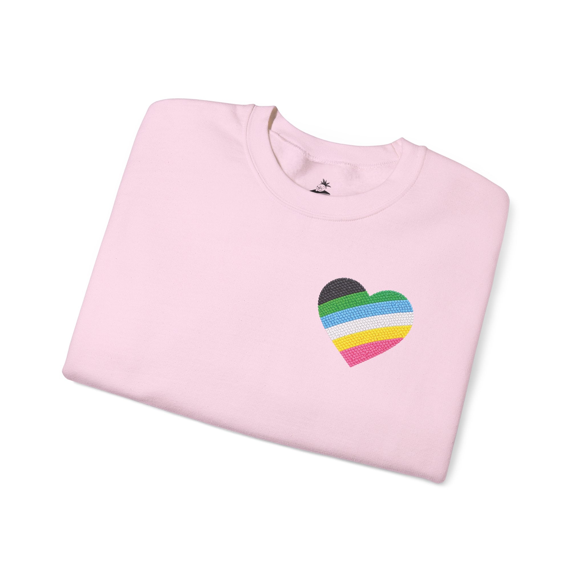 Disability Pride Sweatshirt | Heart Graphic Crewneck