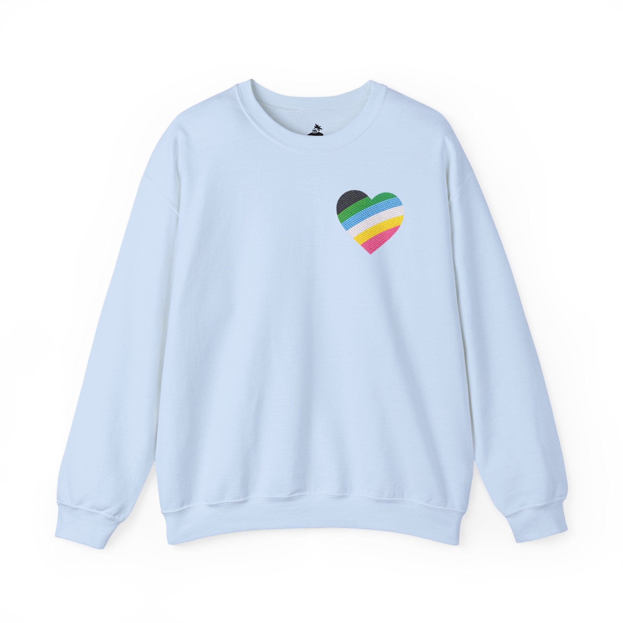 Disability Pride Sweatshirt | Heart Graphic Crewneck