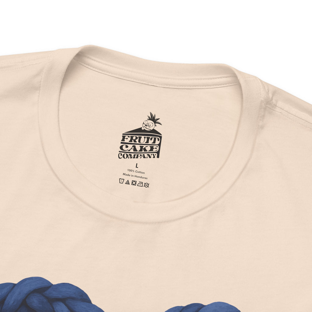 Minnesota Strong Knit Blue Heart T-Shirt | Heart Graphic Tee