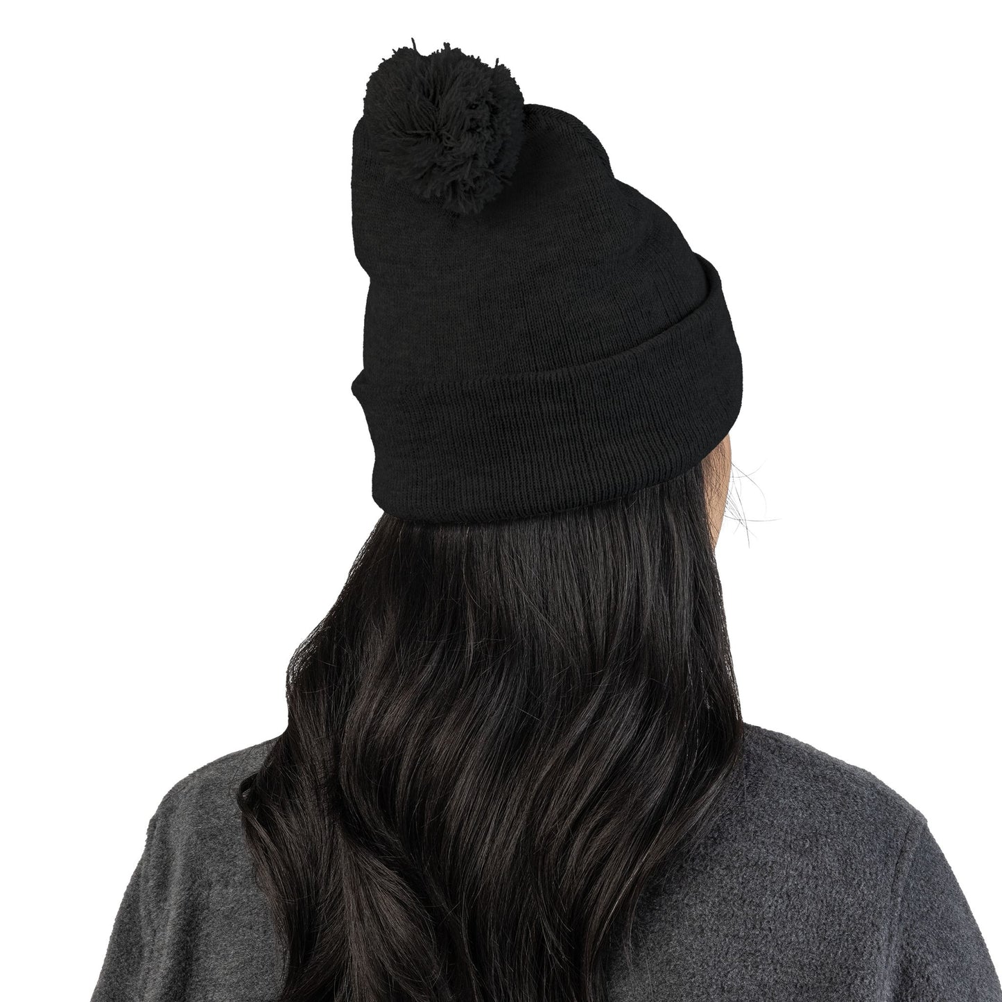 Team SISU Pom Pom Tuque Black and Grey