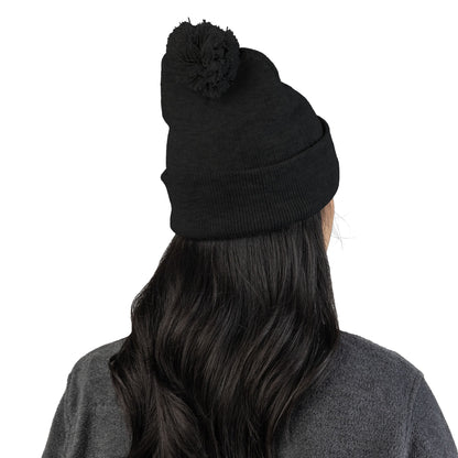 Team SISU Pom Pom Tuque Black and Grey