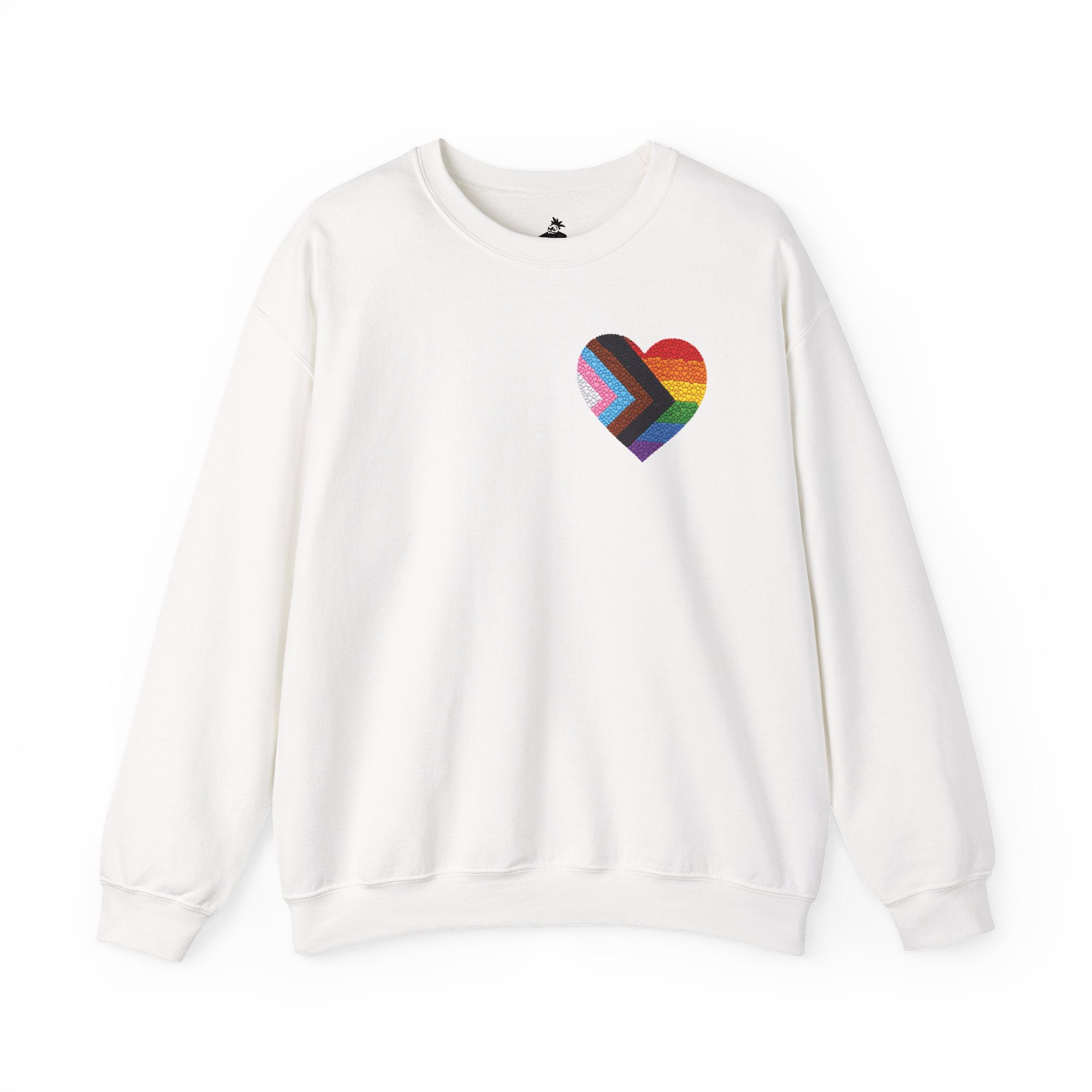 Rainbow Heart Pride Sweatshirt | Heart Graphic Crewneck