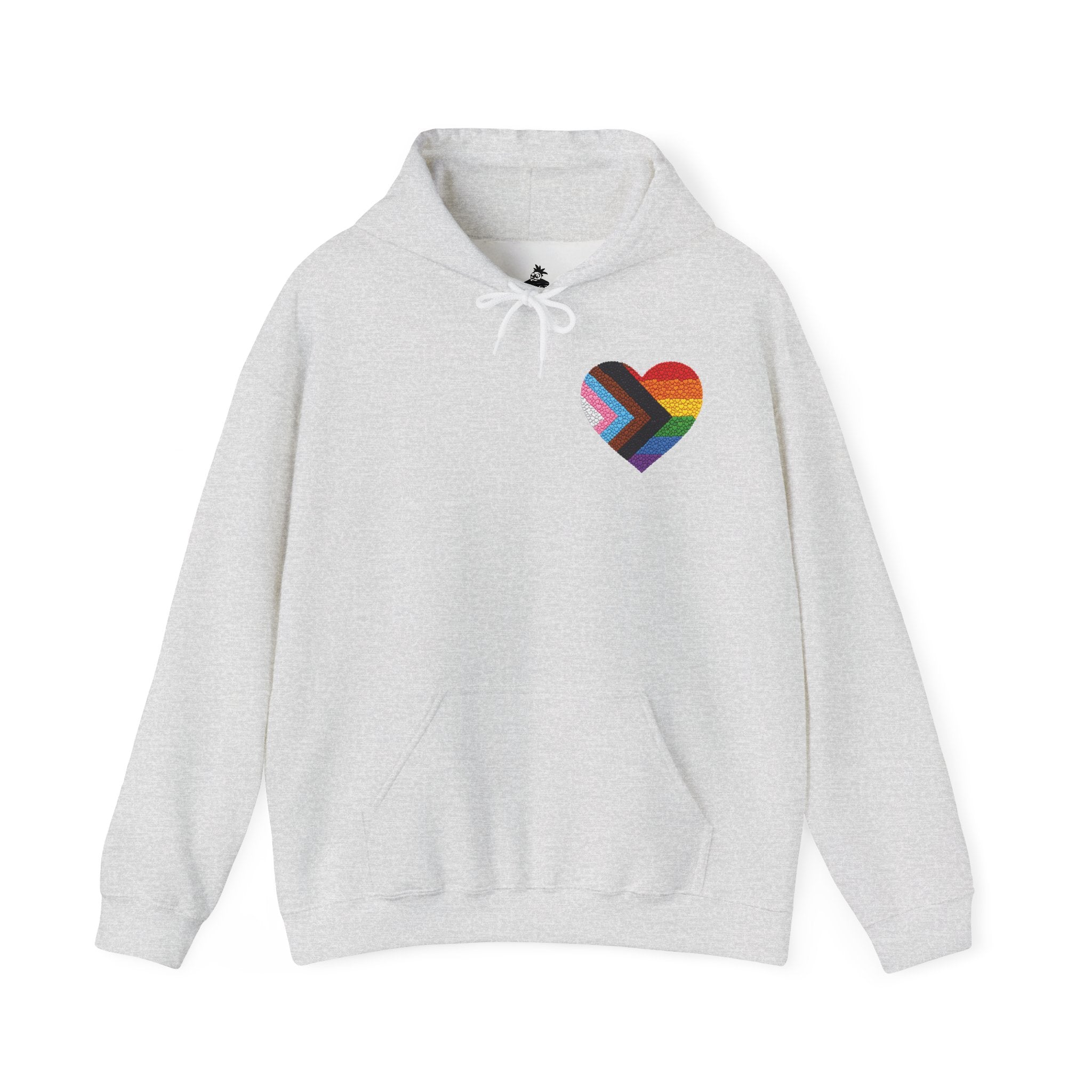 LGBTQIA Pride Heart Hoodie | Rainbow Pride Flag Heart Pullover