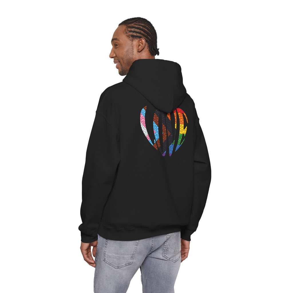 LGBTQIA Pride Heart Hoodie | Rainbow Pride Flag Heart Pullover