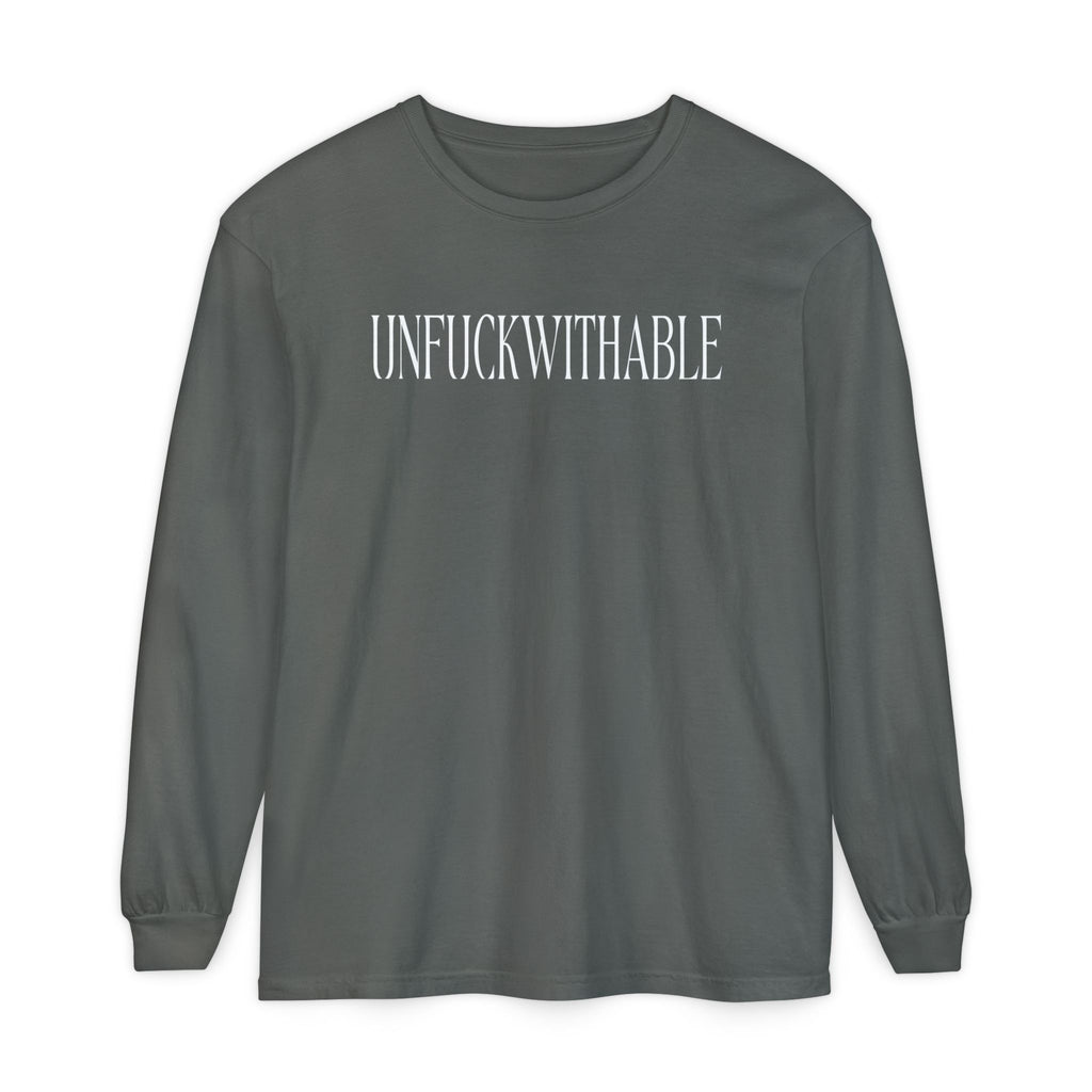 UNFUCKWITHABLE Long Sleeve graphic T-Shirt | Bold Statement Tee