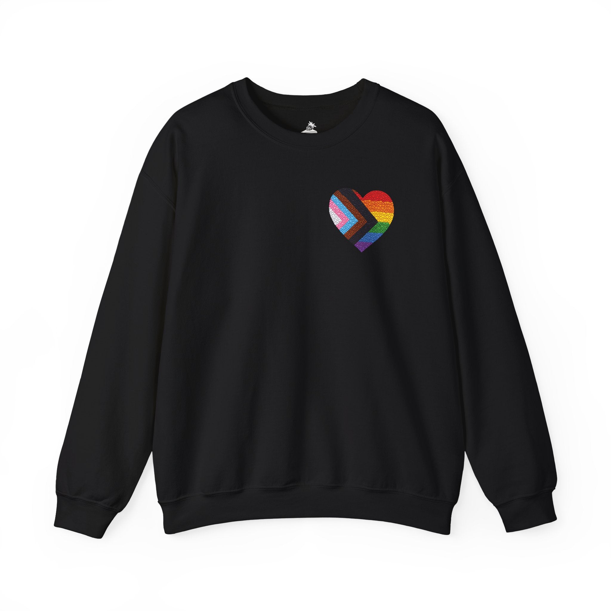 Rainbow Heart Pride Sweatshirt | Heart Graphic Crewneck