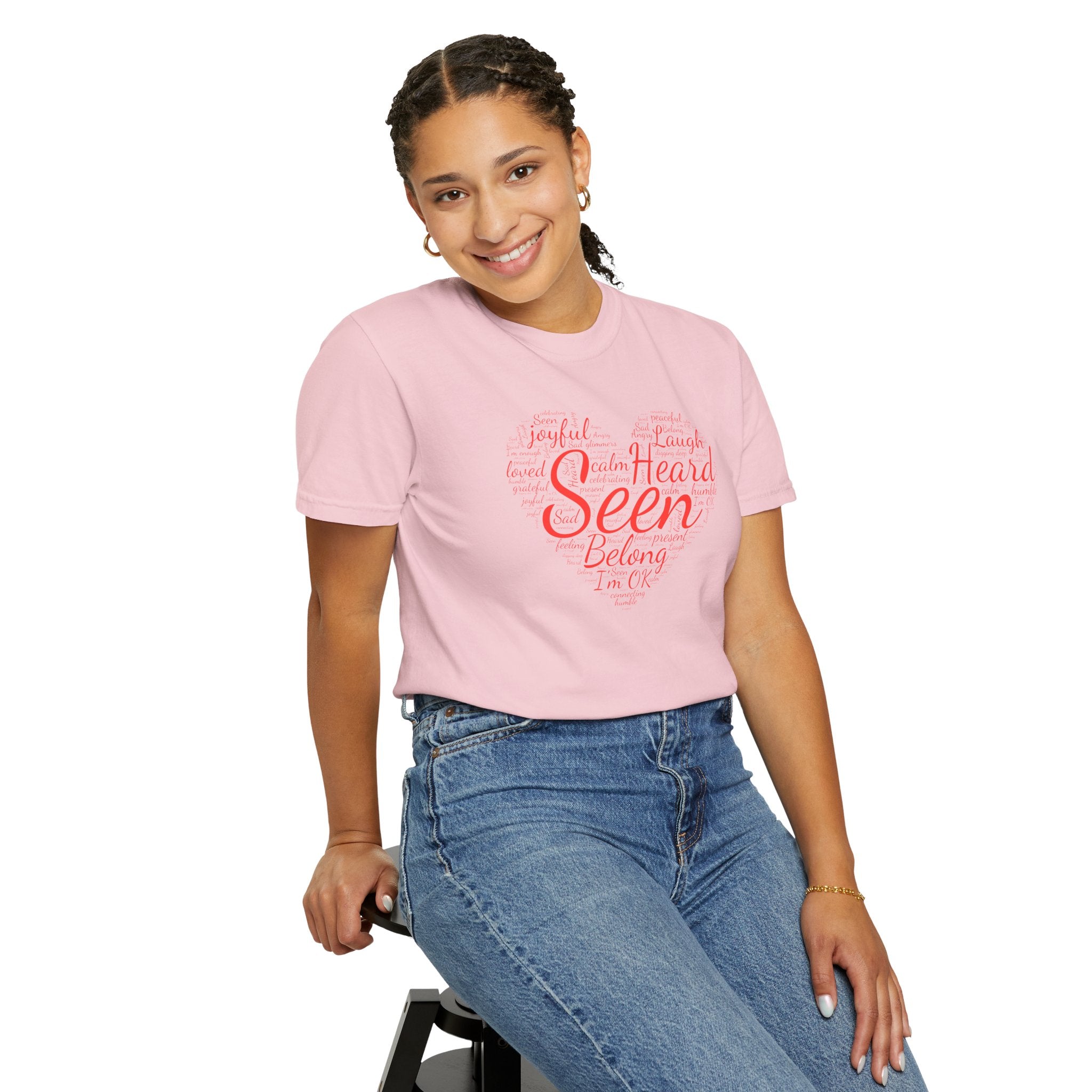 Seen Heart Tee | Support Mental Health Awareness Top | Belonging Tshirt