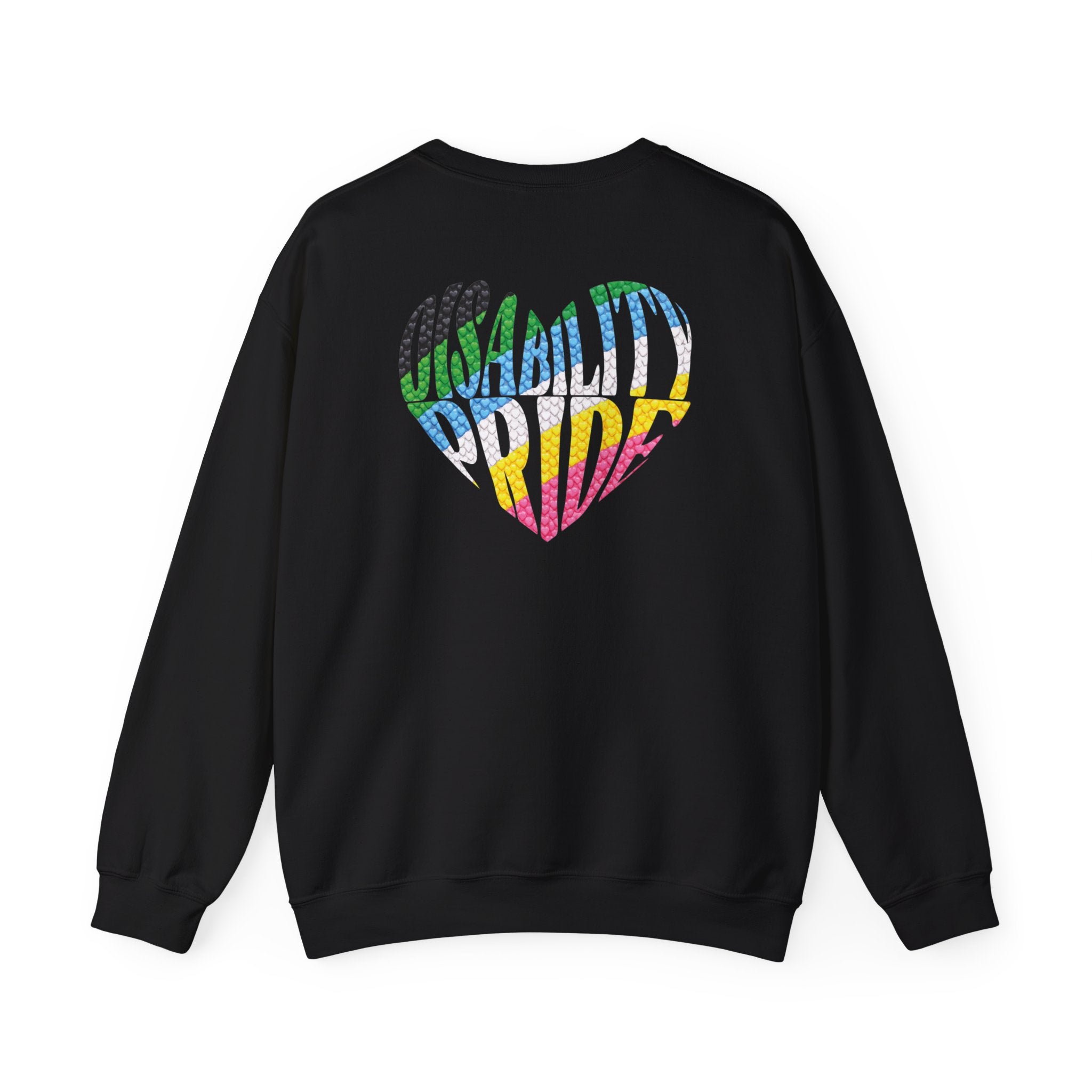Disability Pride Sweatshirt | Heart Graphic Crewneck