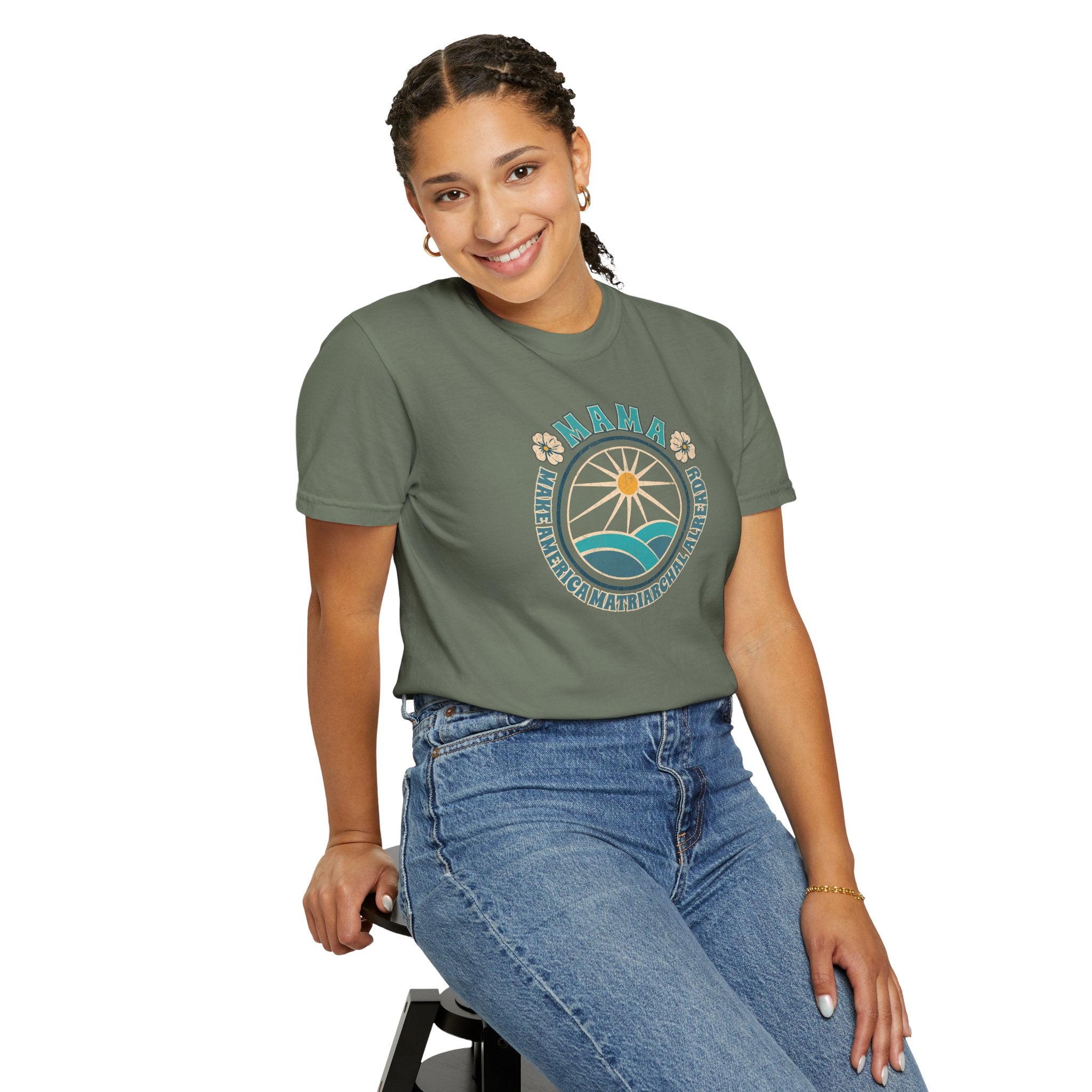 M.A.M.A Oceanic Summer Matriarchal T-Shirt — Make America Matriarchal Already Feminist Tee