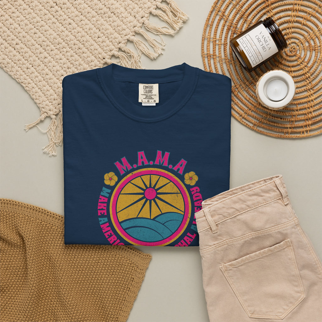 M.A.M.A. Retro Sunwave T-Shirt — Make America Matriarchal Already Tee