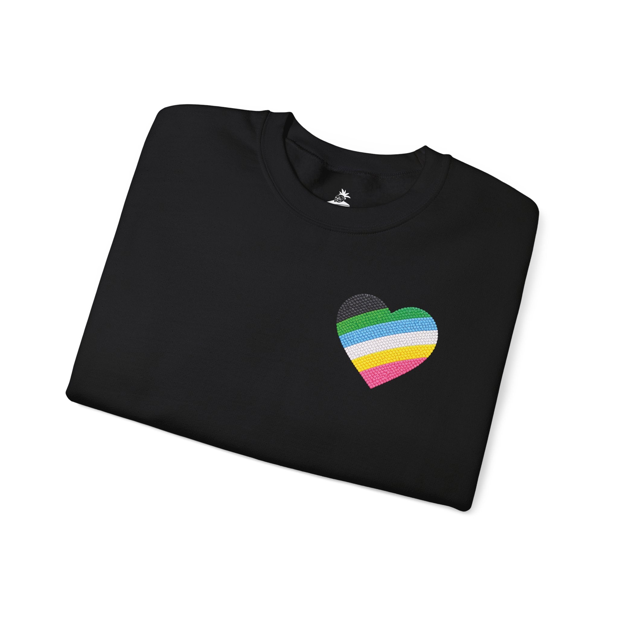 Disability Pride Sweatshirt | Heart Graphic Crewneck
