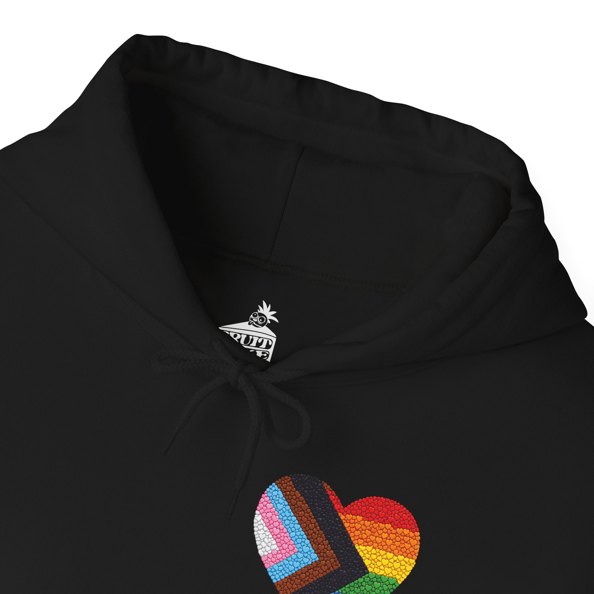 LGBTQIA Pride Heart Hoodie | Rainbow Pride Flag Heart Pullover