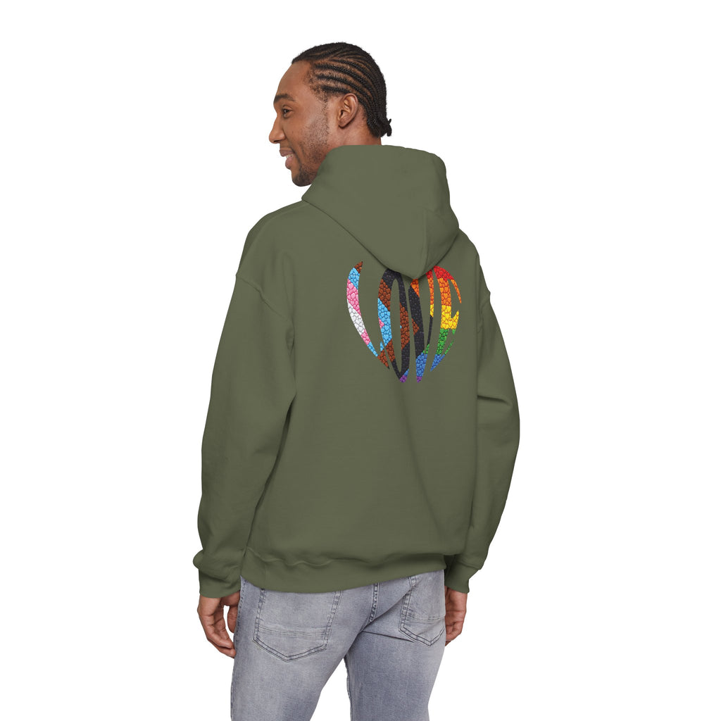 LGBTQIA Pride Heart Hoodie | Rainbow Pride Flag Heart Pullover
