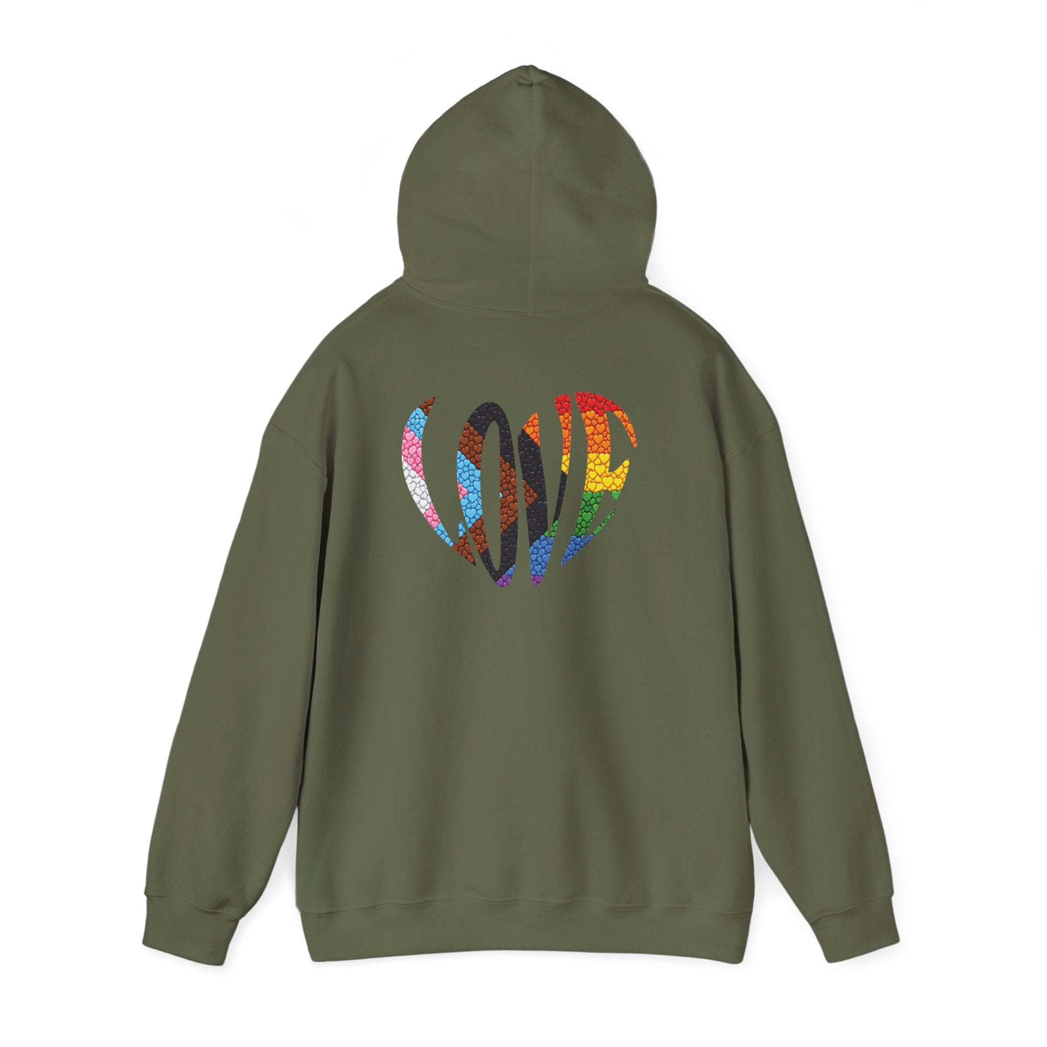 LGBTQIA Pride Heart Hoodie | Rainbow Pride Flag Heart Pullover