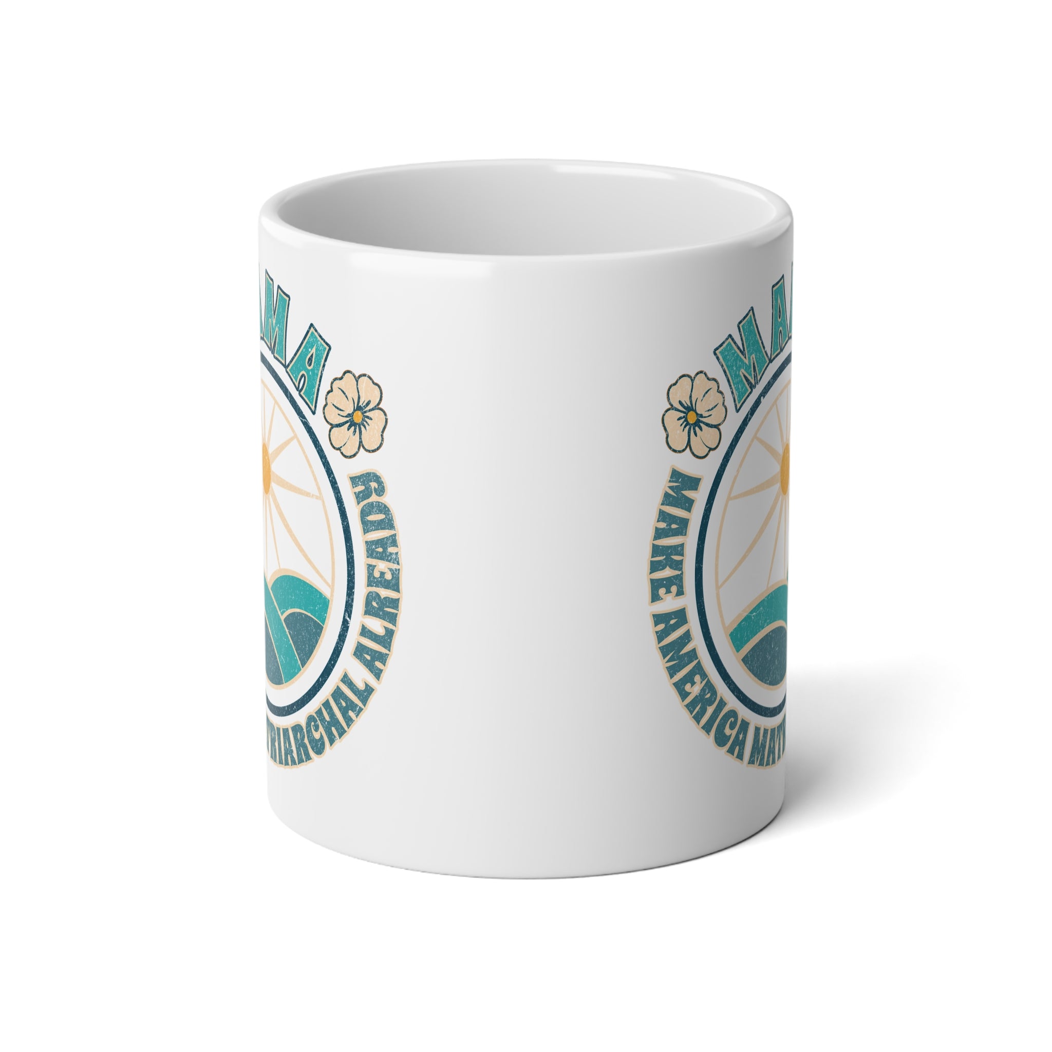 Blue M.A.M.A "Make America Matriarchal Already" Jumbo 20 oz mug | Feminist Woman Power Gift