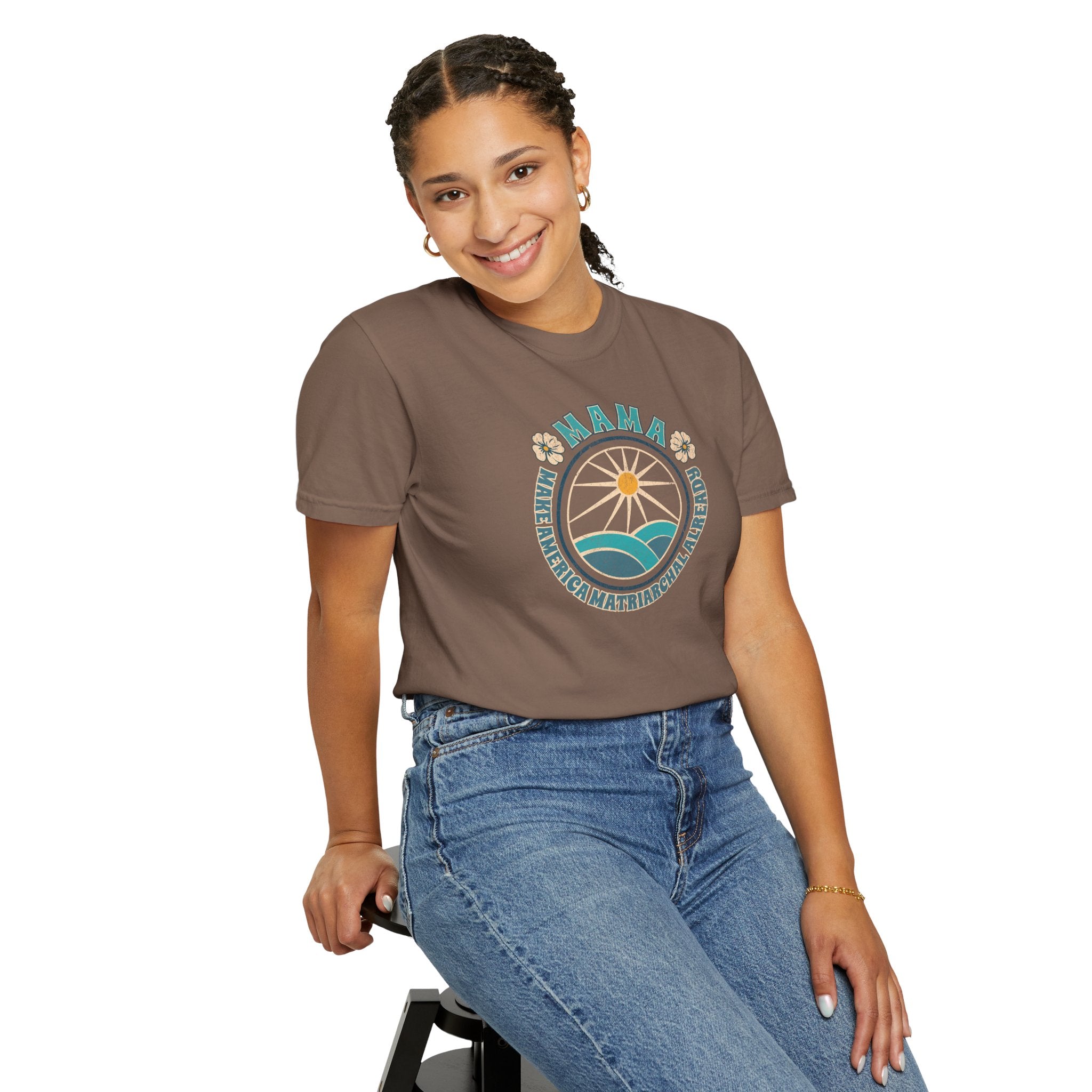 M.A.M.A Oceanic Summer Matriarchal T-Shirt — Make America Matriarchal Already Feminist Tee