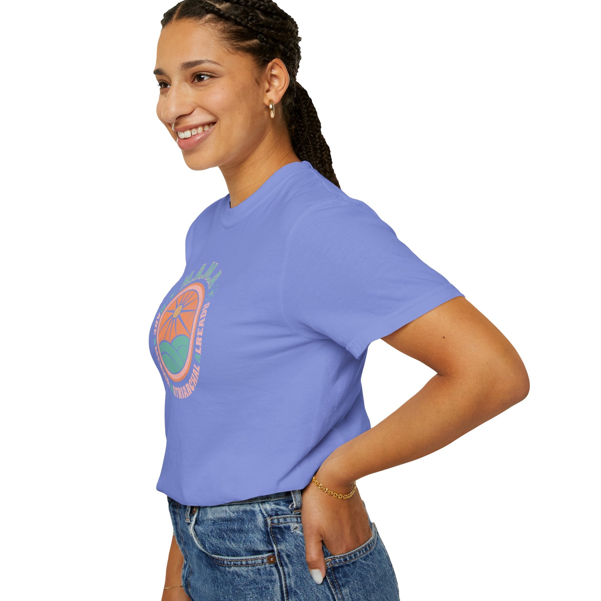 M.A.M.A 'Make America Matriarchal Already' T-Shirt — Retro Sun & Waves Feminist Tee