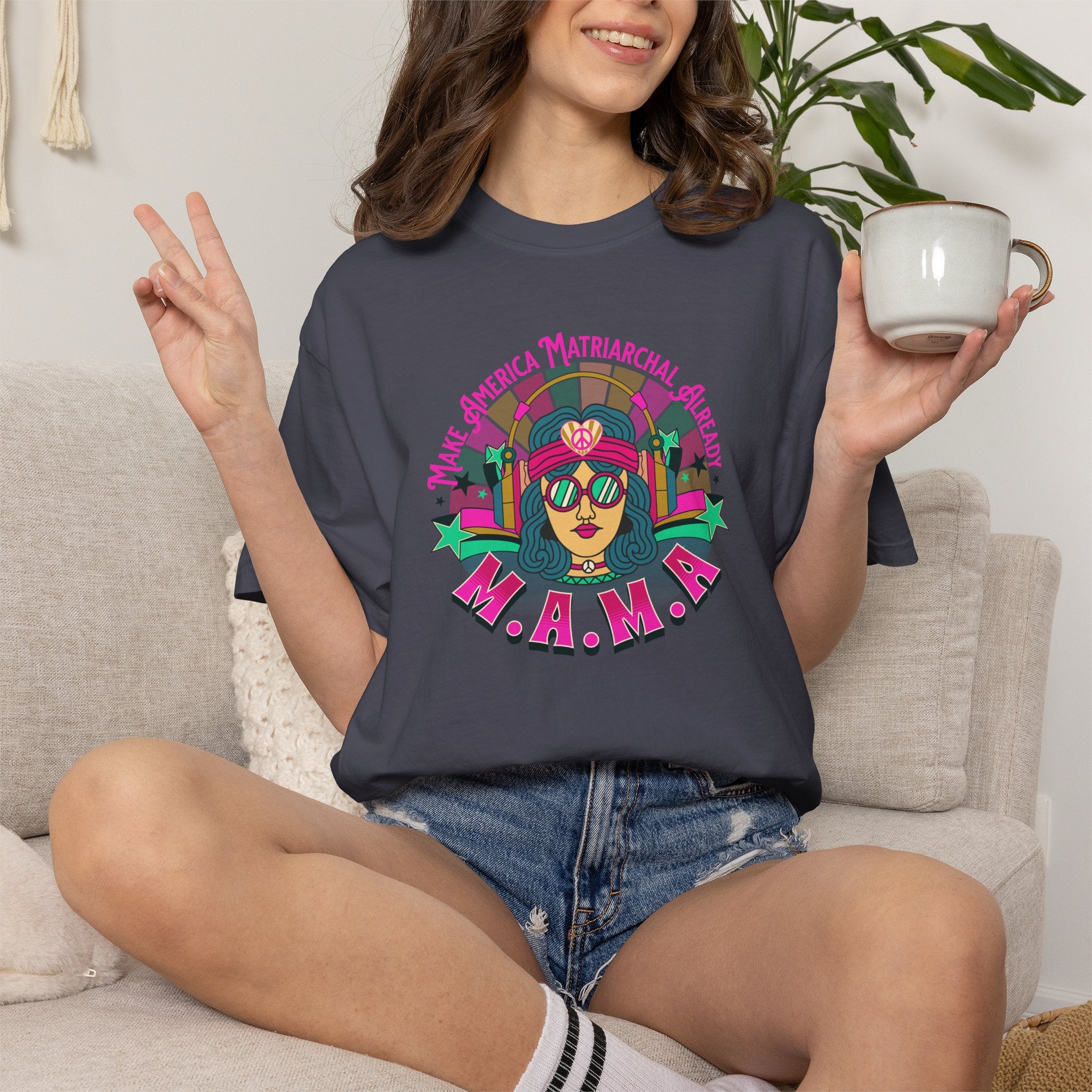 Bright M.A.M.A Matriarchal T-Shirt — Make America Matriarchal Already Feminist Tee