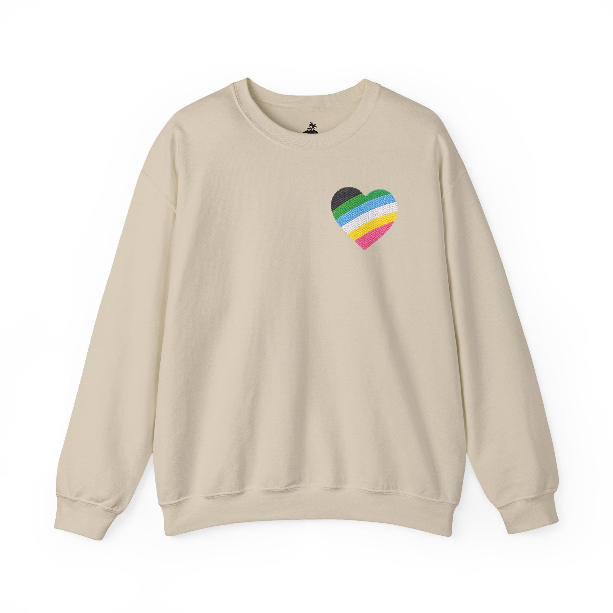 Disability Pride Sweatshirt | Heart Graphic Crewneck