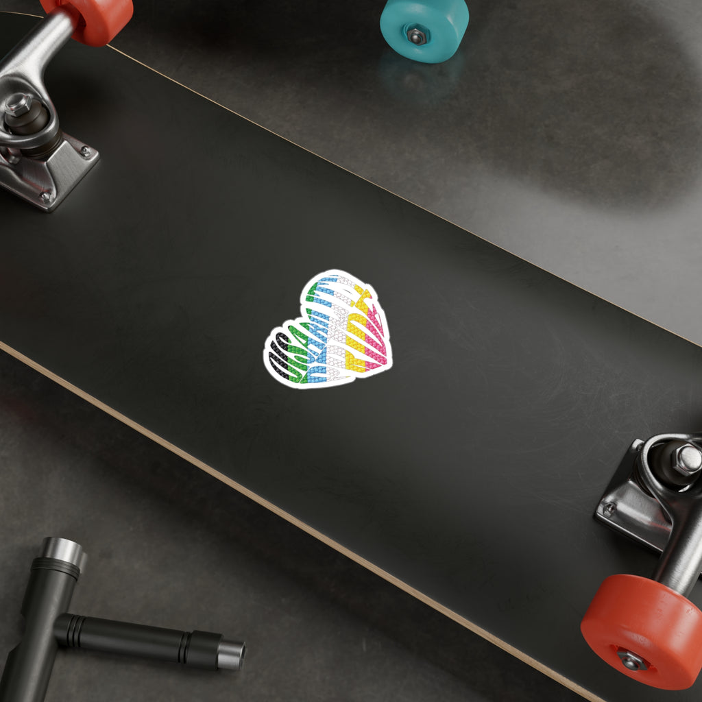Disability Pride Heart Sticker | Kiss-Cut Vinyl Decal