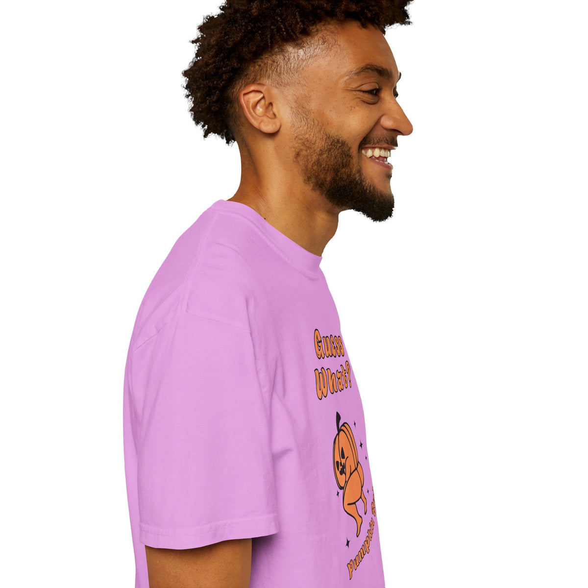 Halloween Pumpkin Shirt - "Guesss What? Pumpkin Butt" Cute Retro Graphic Tee