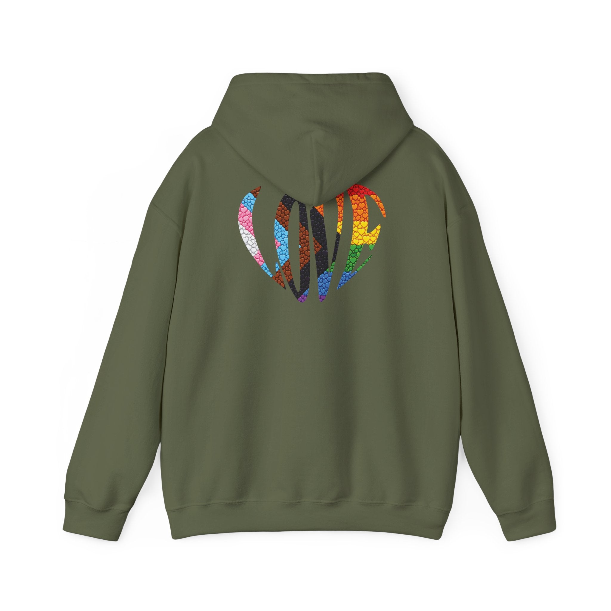 LGBTQIA Pride Heart Hoodie | Rainbow Pride Flag Heart Pullover