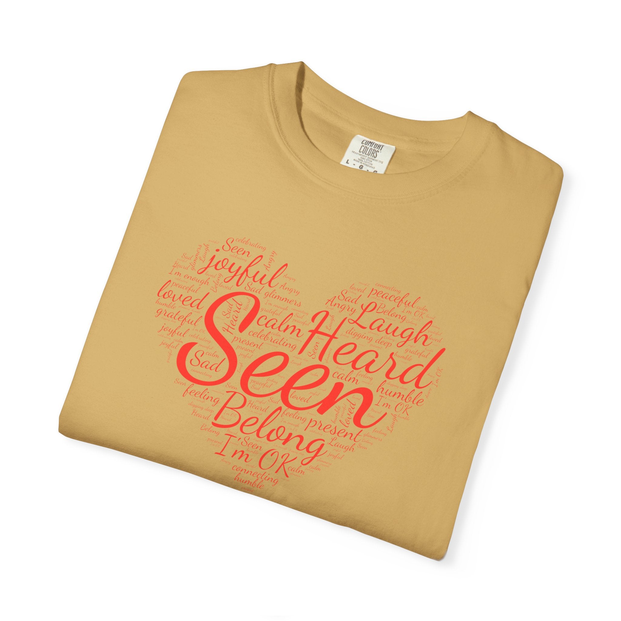 Seen Heart Tee | Support Mental Health Awareness Top | Belonging Tshirt