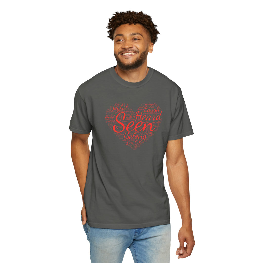 Seen Heart Tee | Support Mental Health Awareness Top | Belonging Tshirt