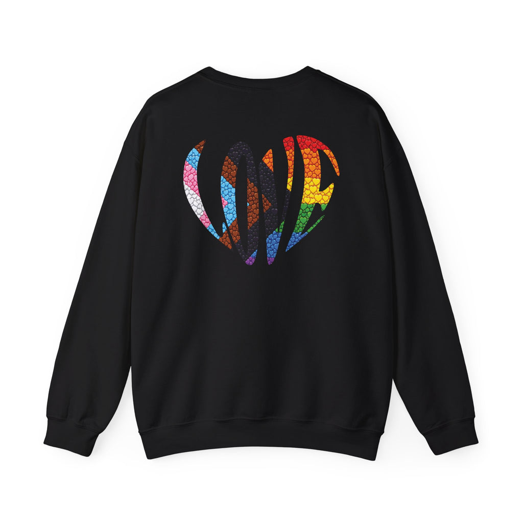 Rainbow Heart Pride Sweatshirt | Heart Graphic Crewneck