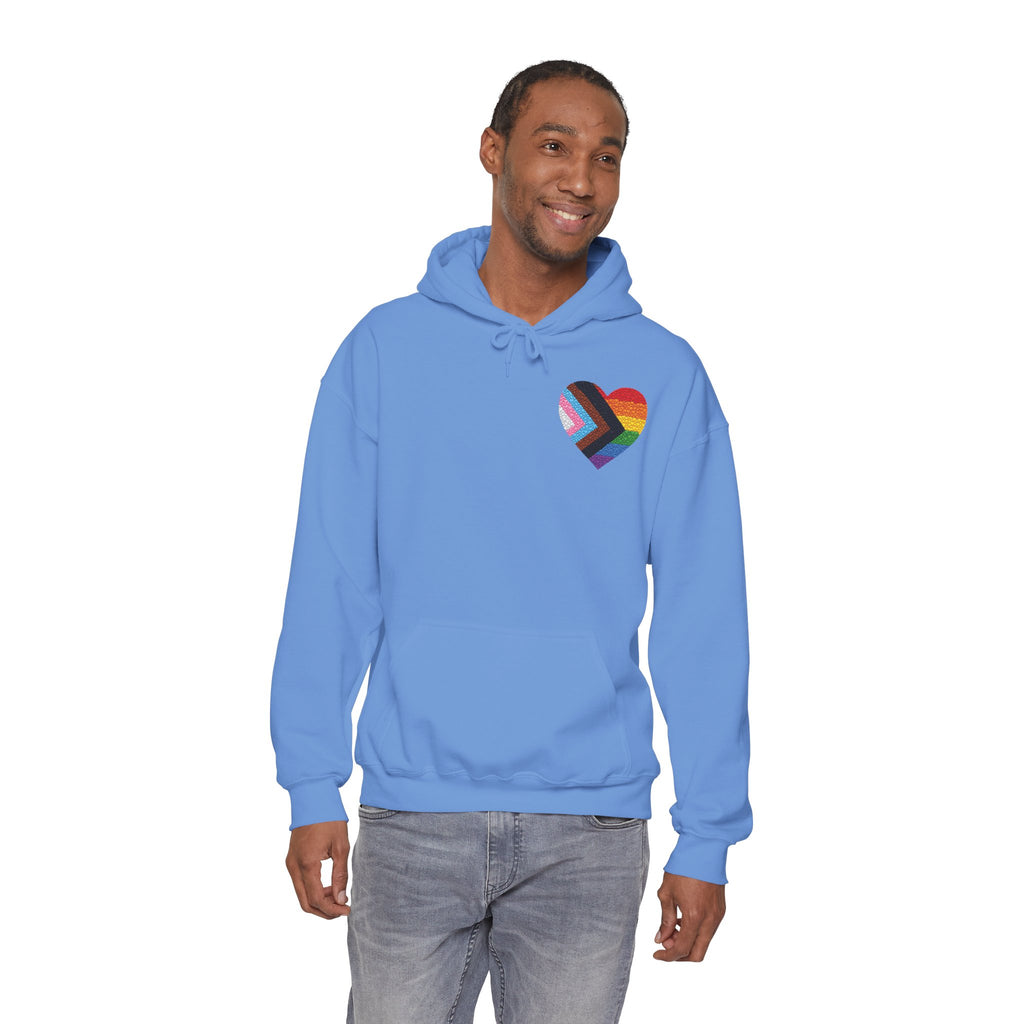 LGBTQIA Pride Heart Hoodie | Rainbow Pride Flag Heart Pullover