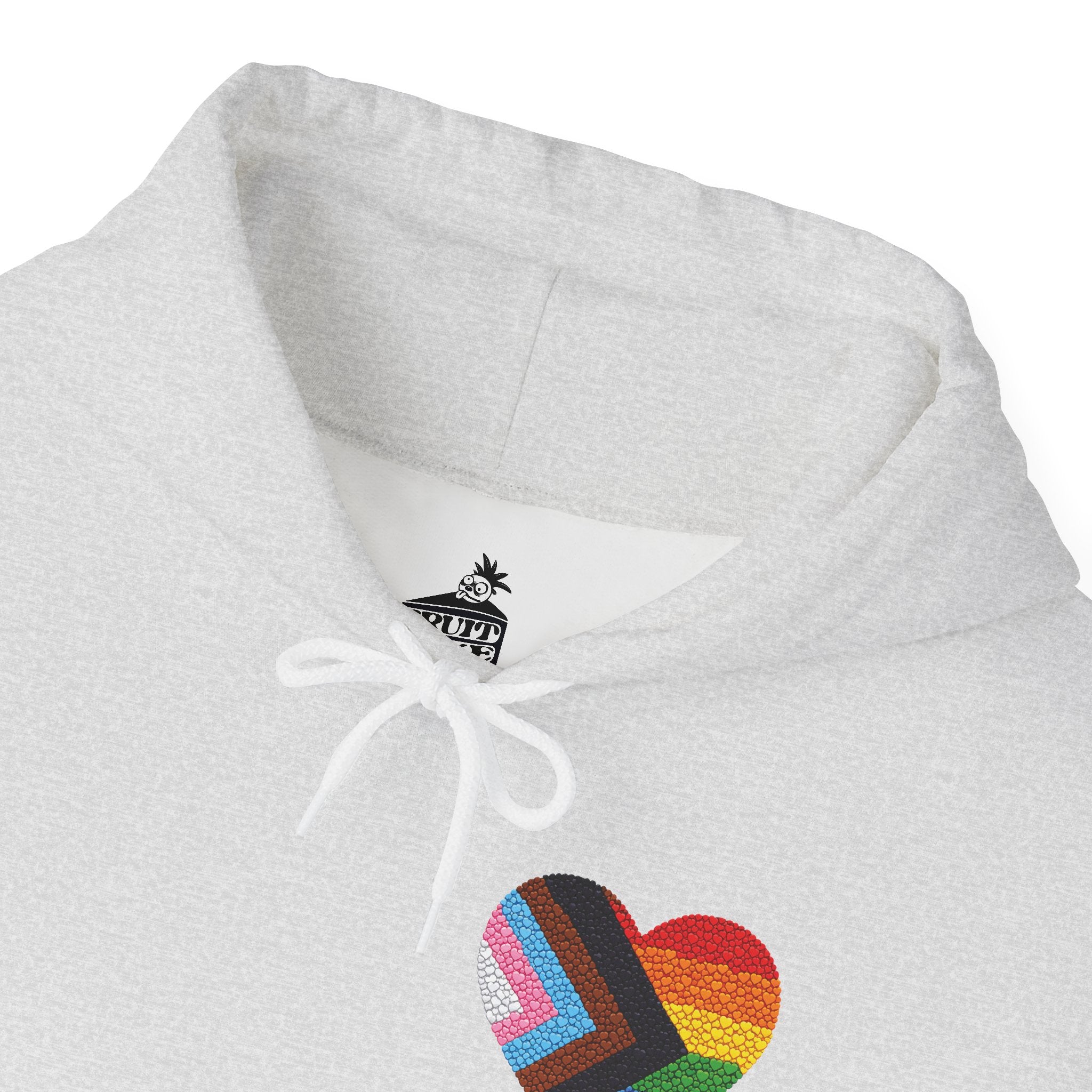 LGBTQIA Pride Heart Hoodie | Rainbow Pride Flag Heart Pullover