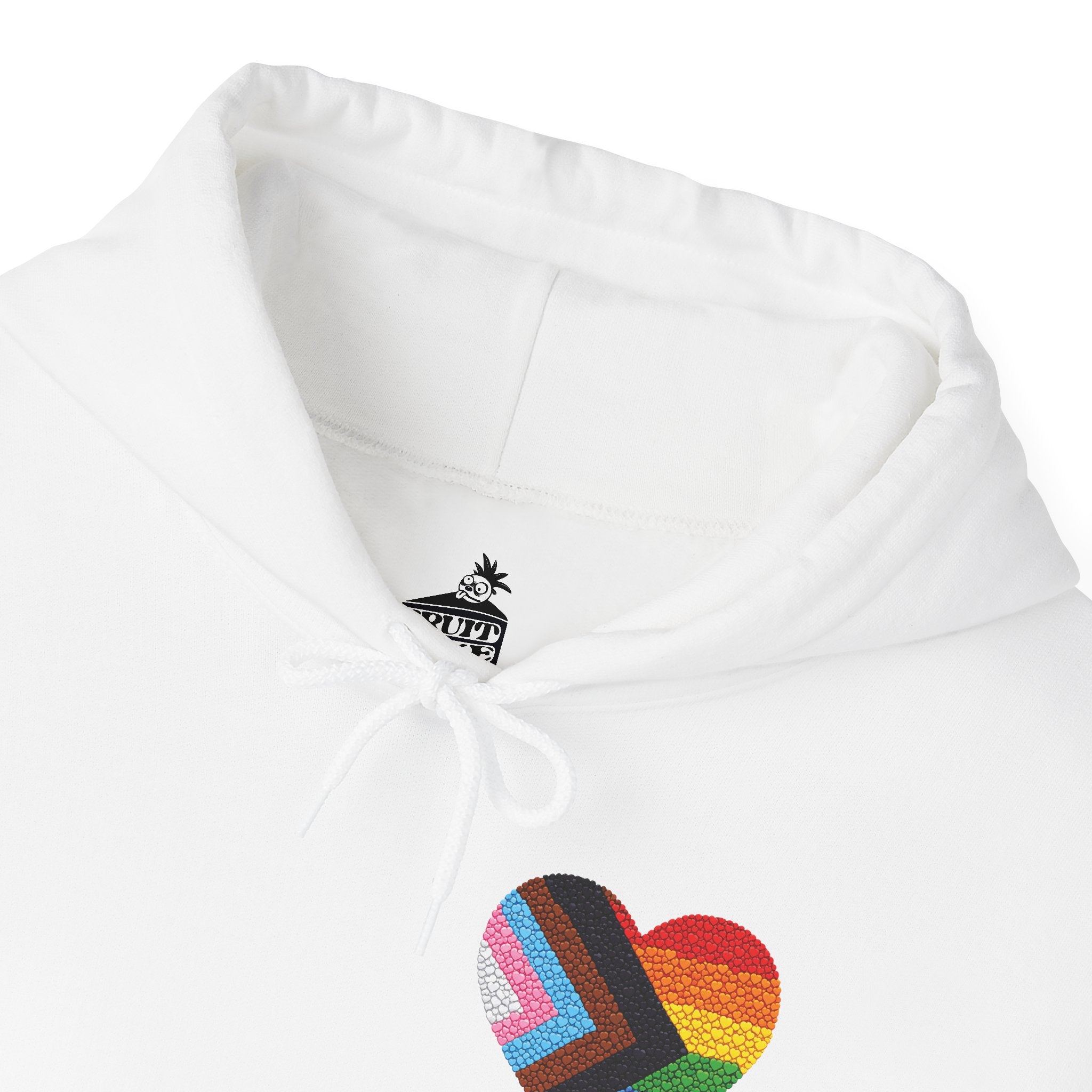 LGBTQIA Pride Heart Hoodie | Rainbow Pride Flag Heart Pullover