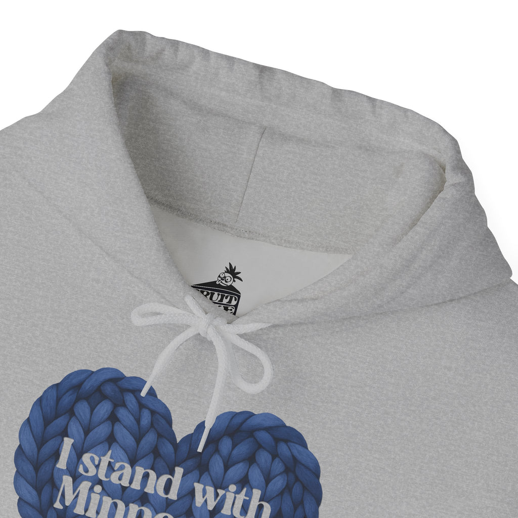 I Stand With Minnesota Heart Hoodie | State Pride Sweatshirt