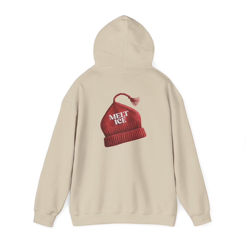 Melt Ice Red Beanie Hoodie | Resistance Sweatshirt