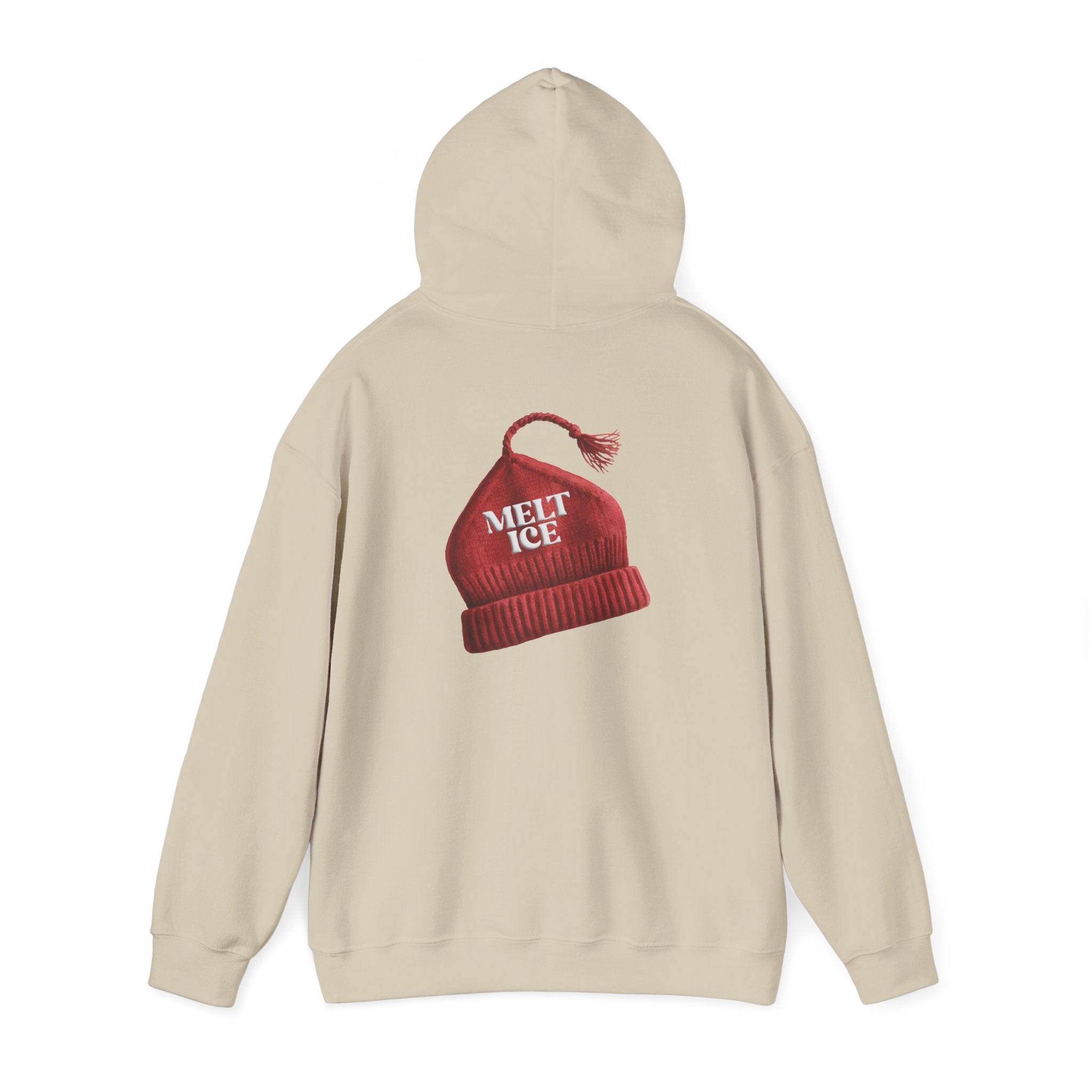 Melt Ice Red Beanie Hoodie | Resistance Sweatshirt