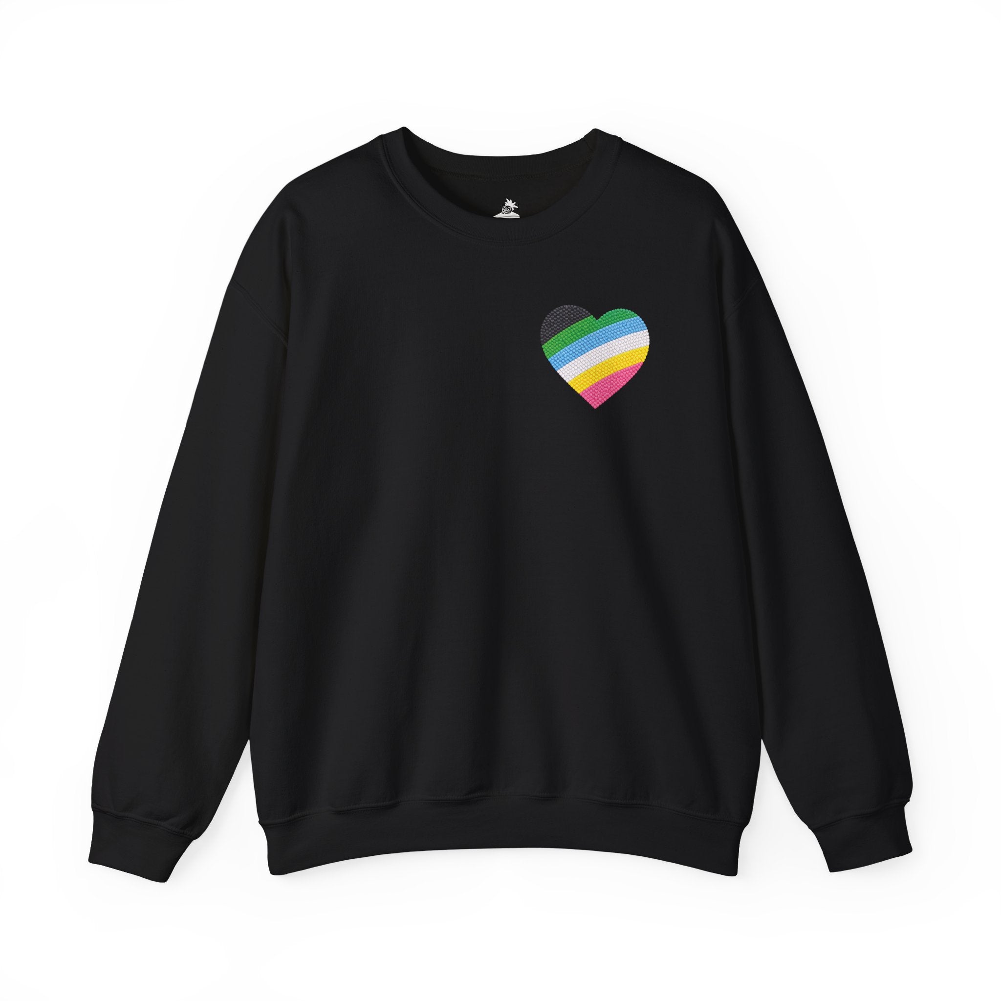 Disability Pride Sweatshirt | Heart Graphic Crewneck