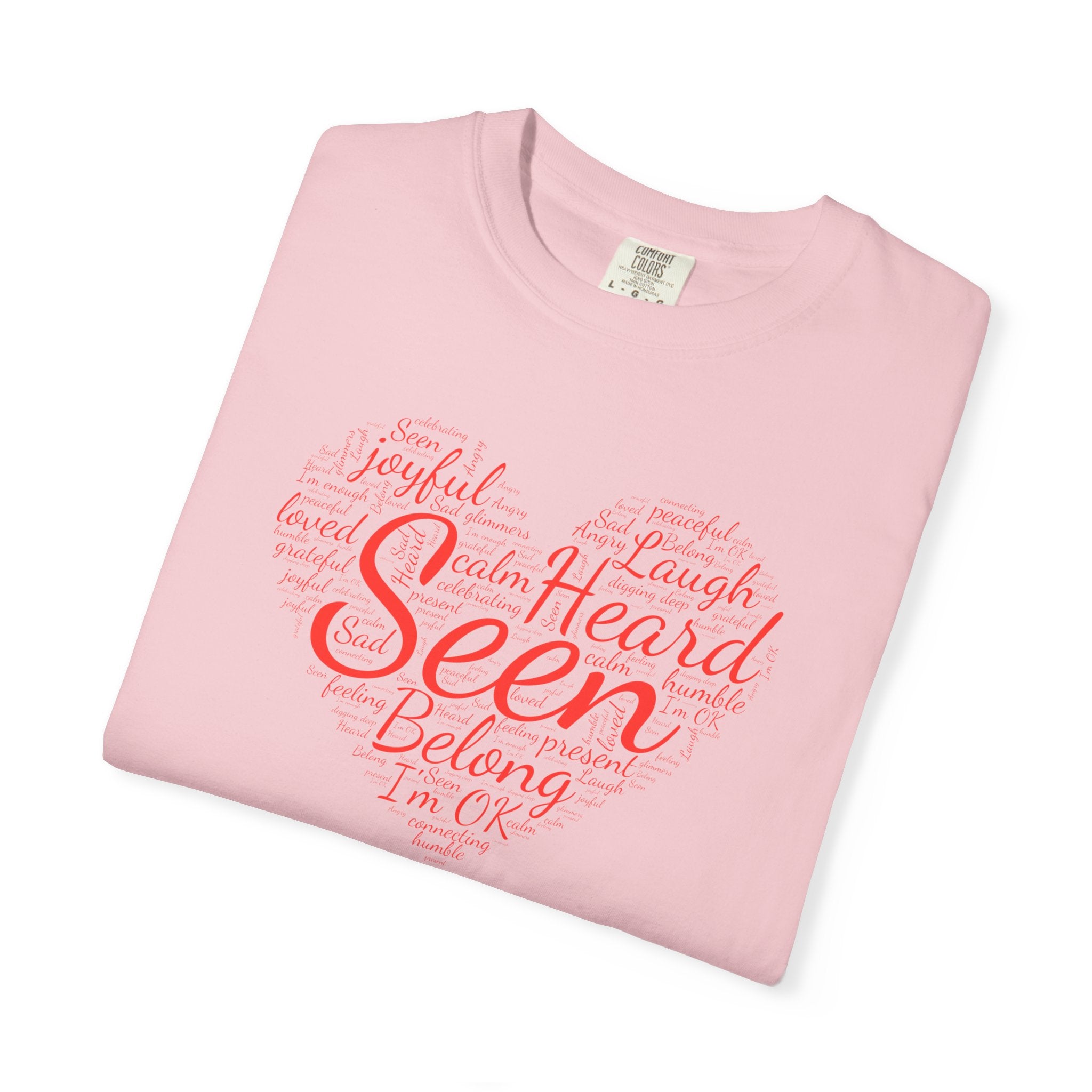 Seen Heart Tee | Support Mental Health Awareness Top | Belonging Tshirt