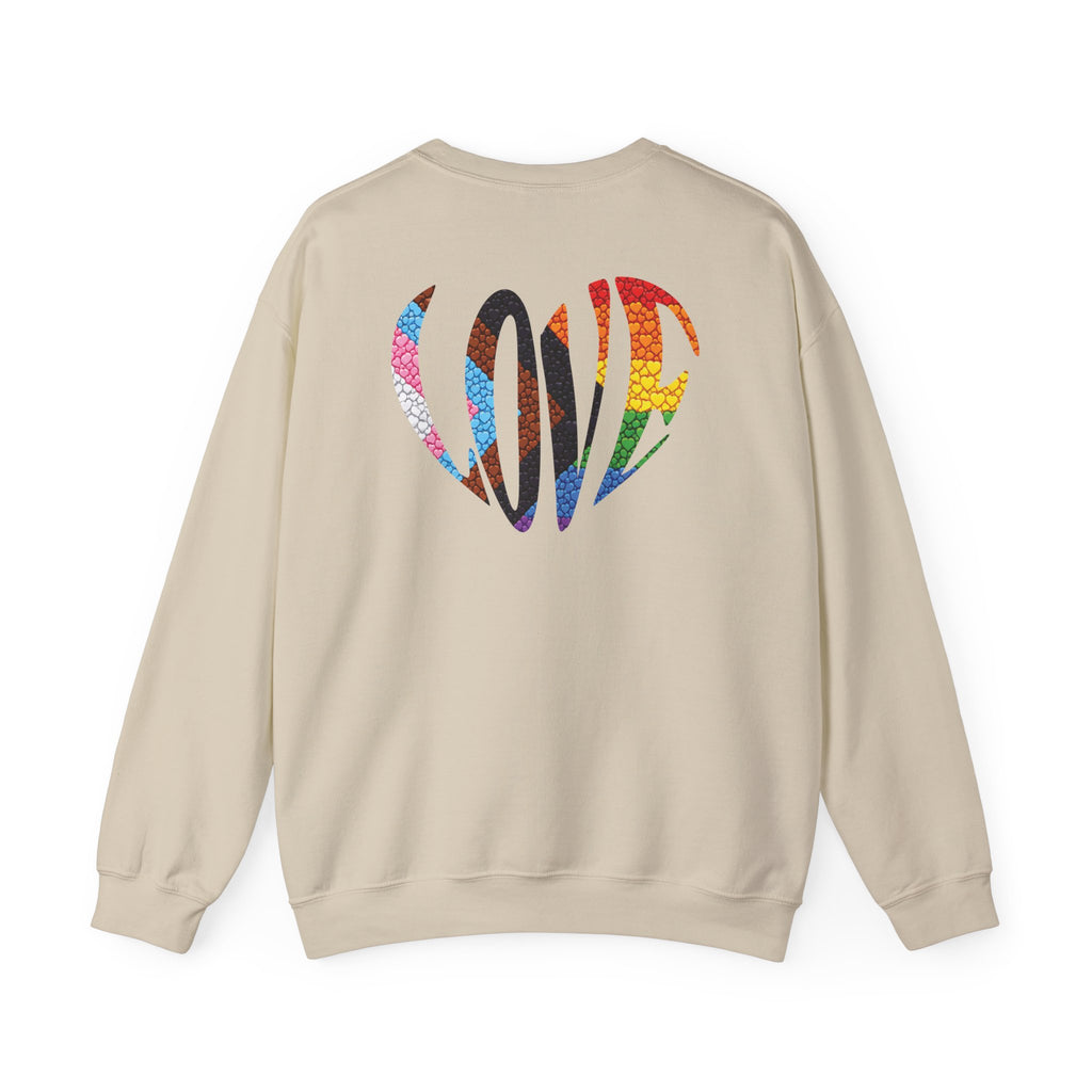 Rainbow Heart Pride Sweatshirt | Heart Graphic Crewneck