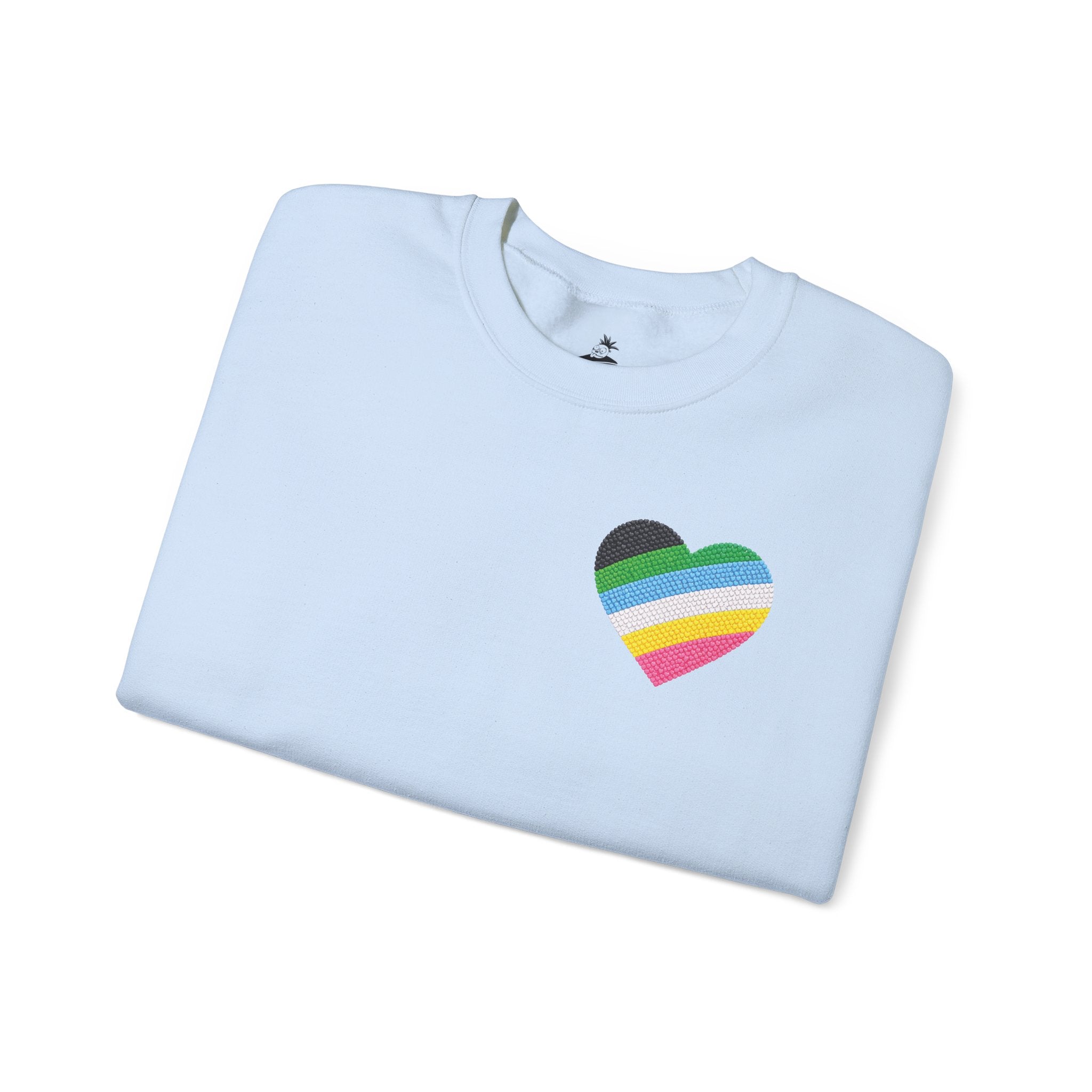 Disability Pride Sweatshirt | Heart Graphic Crewneck