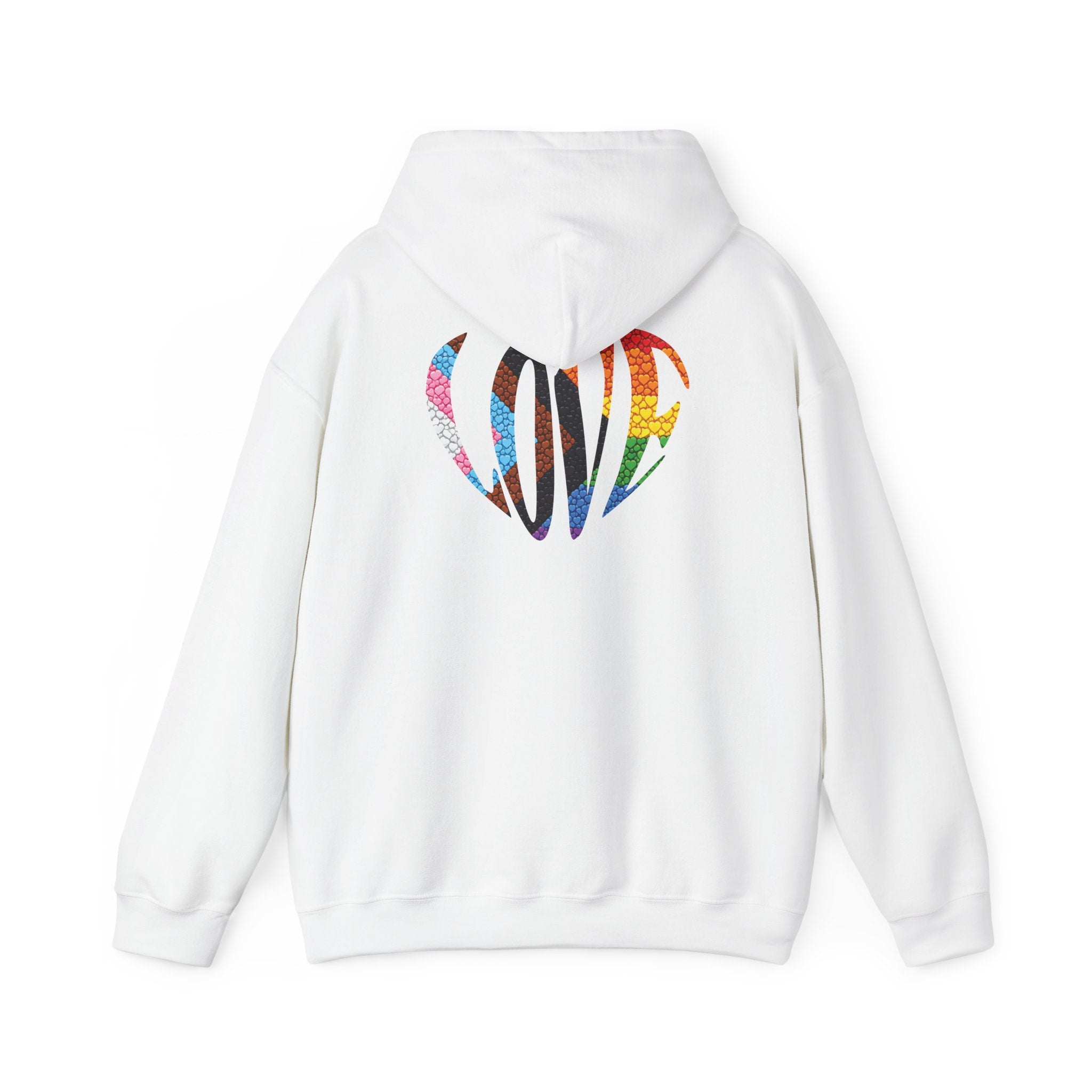 LGBTQIA Pride Heart Hoodie | Rainbow Pride Flag Heart Pullover