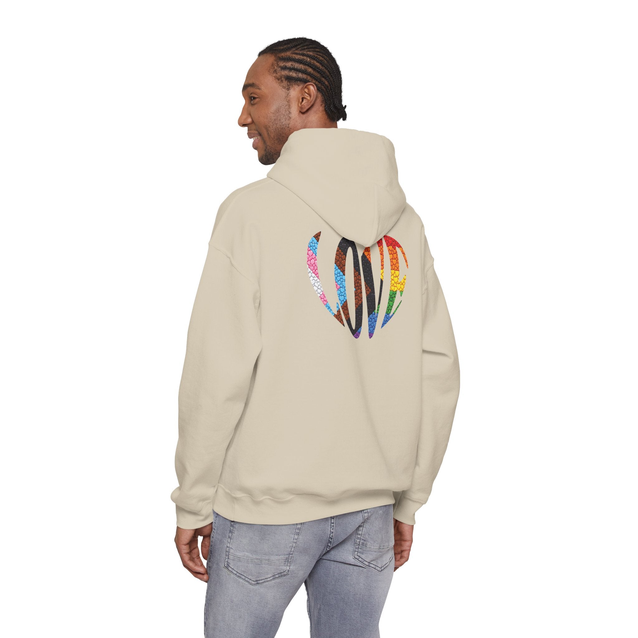 LGBTQIA Pride Heart Hoodie | Rainbow Pride Flag Heart Pullover