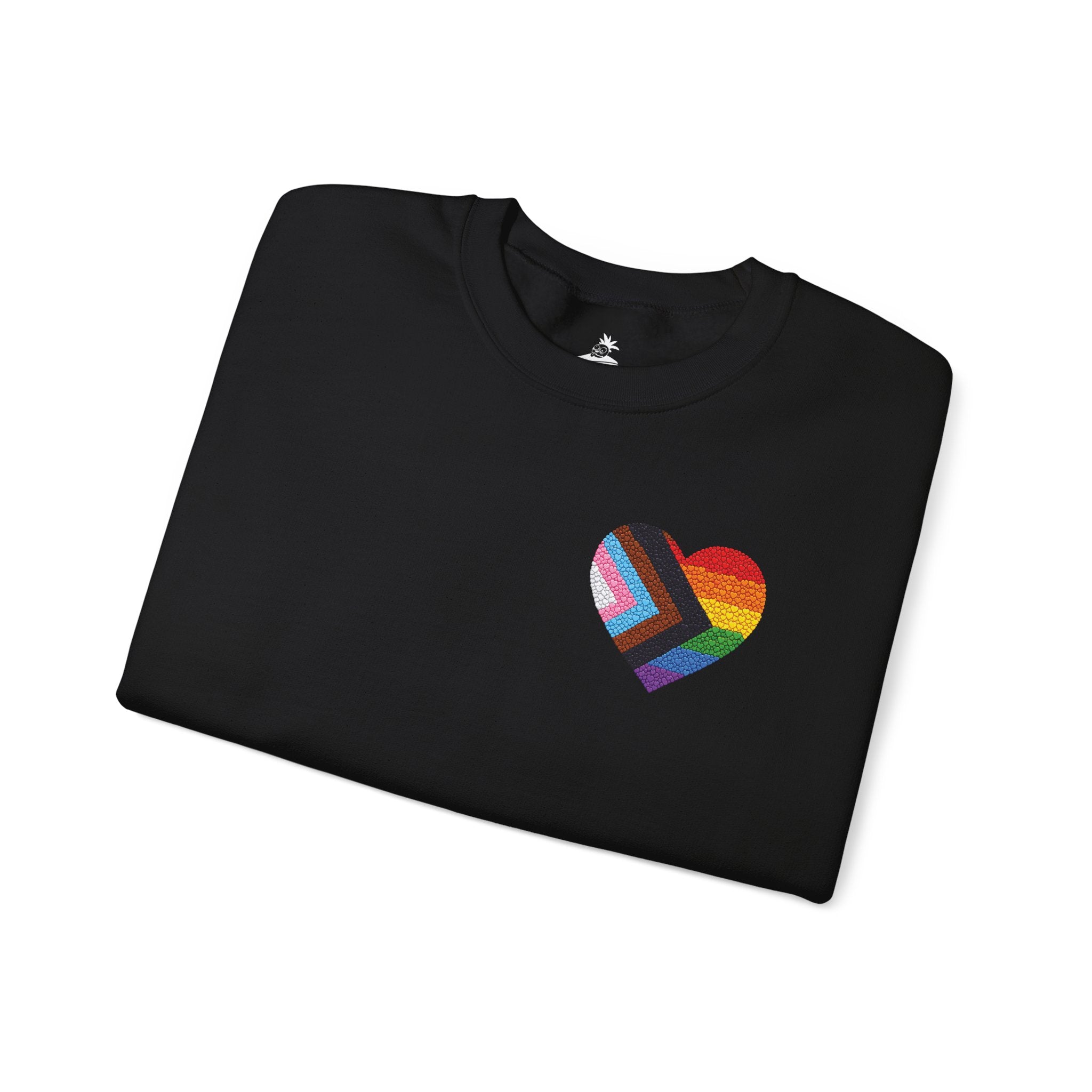Rainbow Heart Pride Sweatshirt | Heart Graphic Crewneck