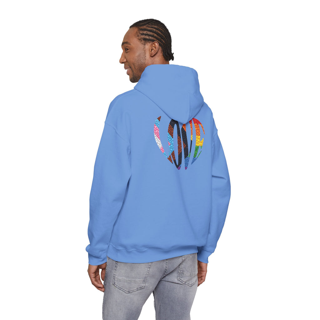 LGBTQIA Pride Heart Hoodie | Rainbow Pride Flag Heart Pullover