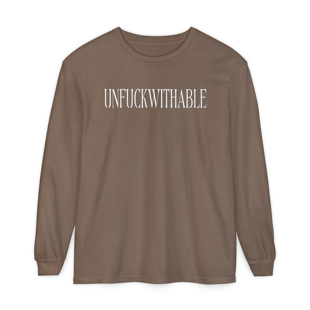UNFUCKWITHABLE Long Sleeve graphic T-Shirt | Bold Statement Tee