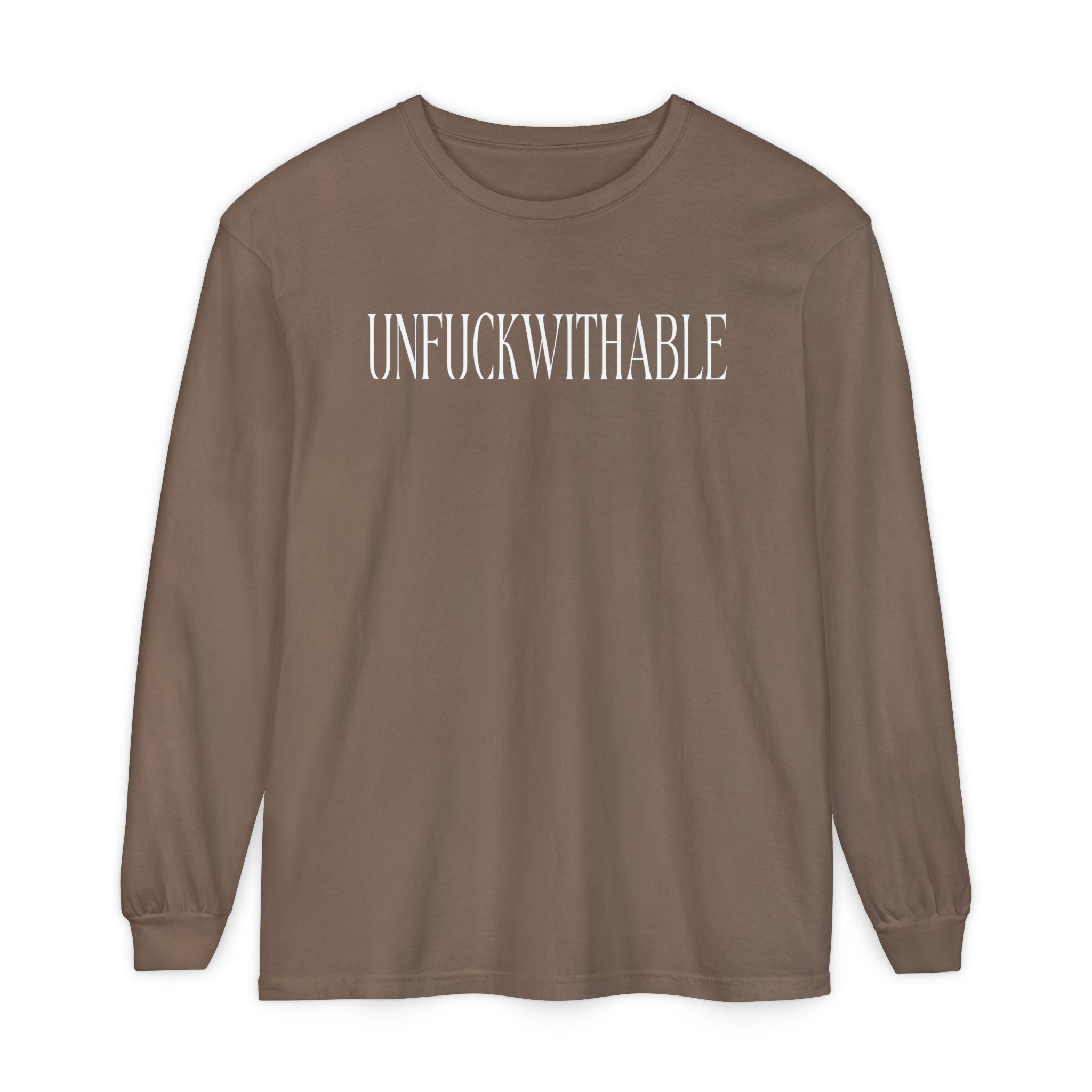 UNFUCKWITHABLE Long Sleeve graphic T-Shirt | Bold Statement Tee