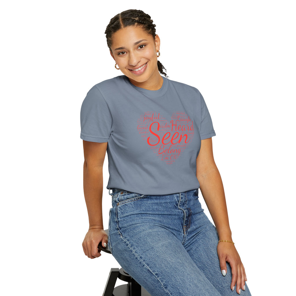 Seen Heart Tee | Support Mental Health Awareness Top | Belonging Tshirt